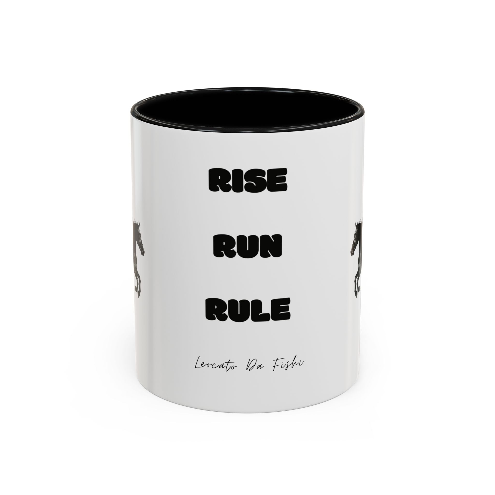 horse rise run  Coffee Mug (11, 15oz)