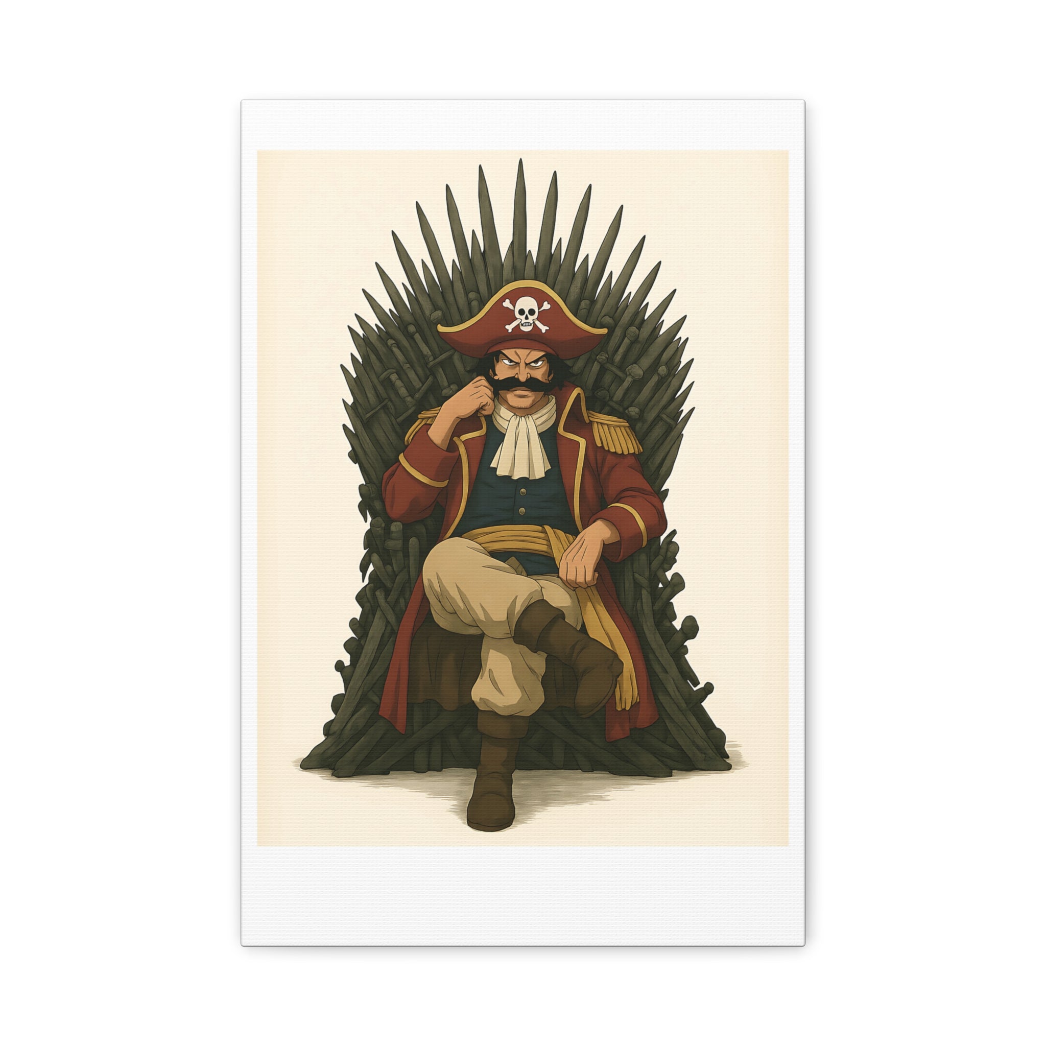 king of the thrones Wall Art, Matte Canvas Print, Home Decor, Sports Gift, Athletic Wall Decor, Gym Decoration