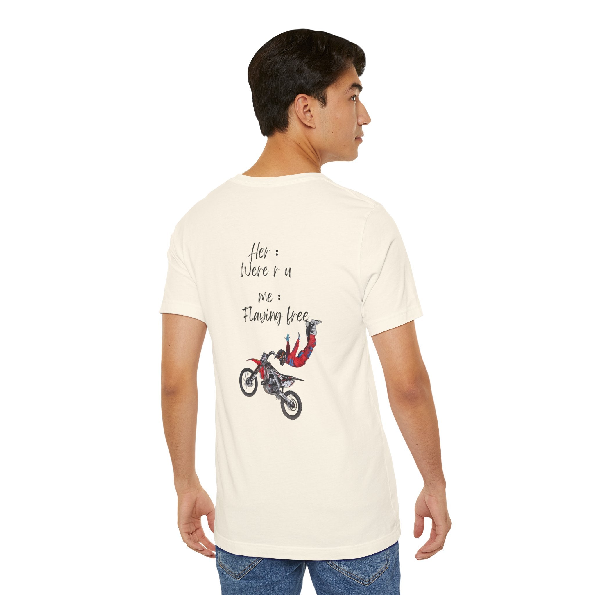 her where r u  ? me flaying free Graphic Tee, Casual Summer Shirt, Marine Life T-Shirt, Gift for Sea Lovers,  high quality
