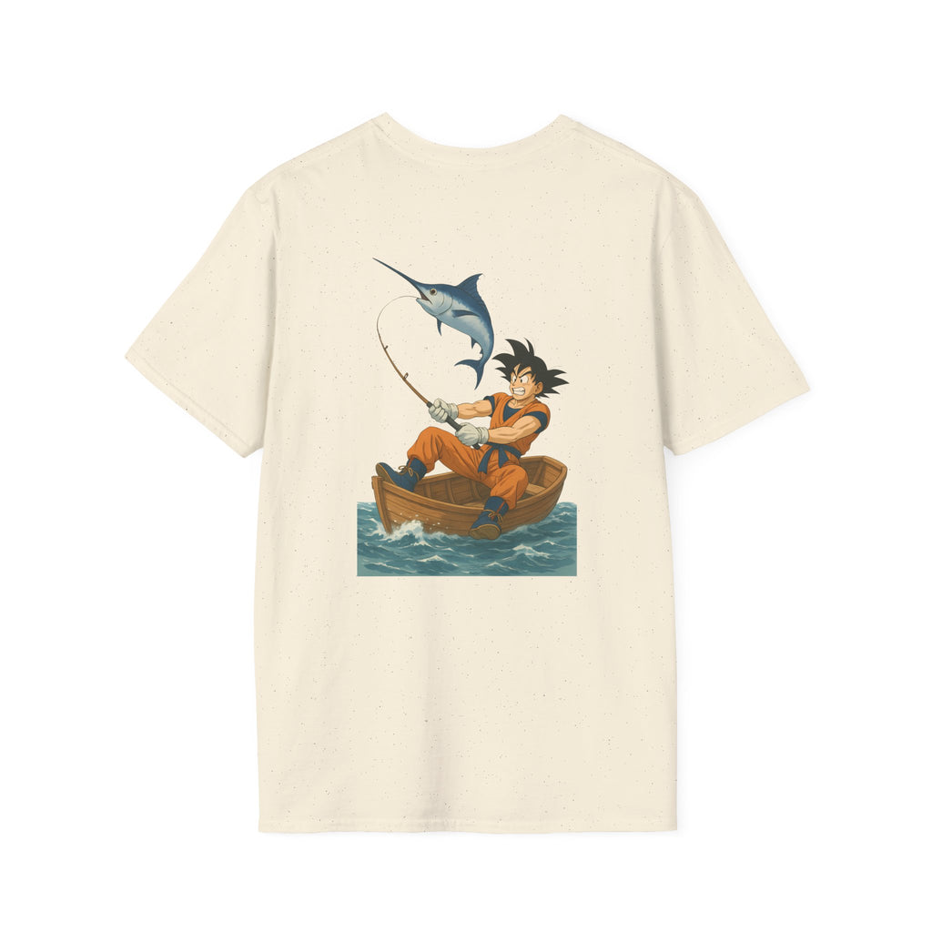 Fishing goku Unisex T-Shirt, Casual Wear, Gift for Fishermen, Outdoor Adventure Shirt, Summer Apparel, Fishing Enthusiast Tee