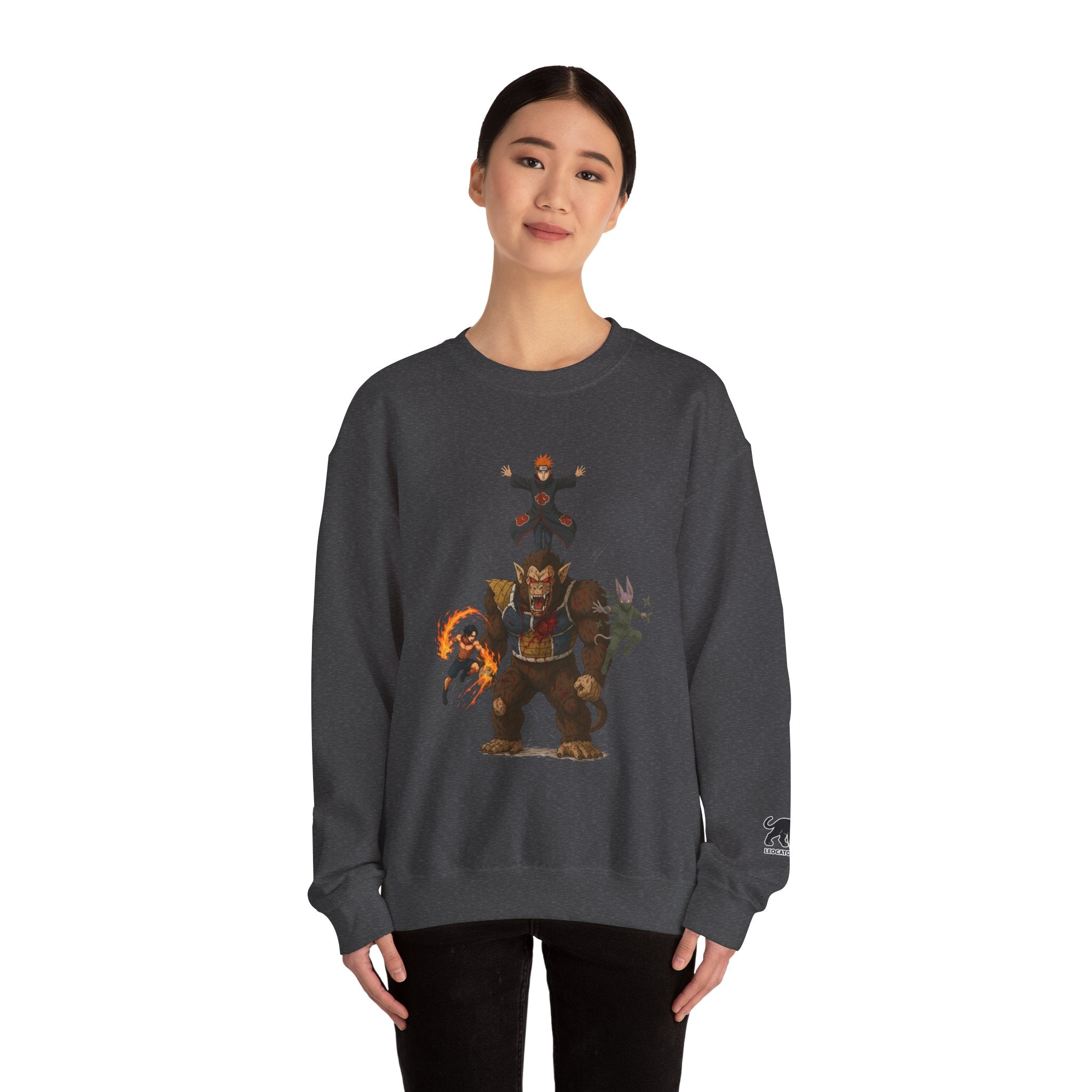 fight pain , nothing ends without pain Unisex Heavy Blend™ Crewneck Sweatshirt , high quality