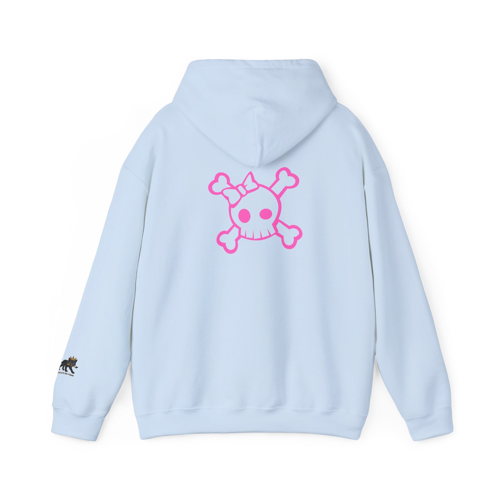 skull pink  Hooded Sweatshirt,