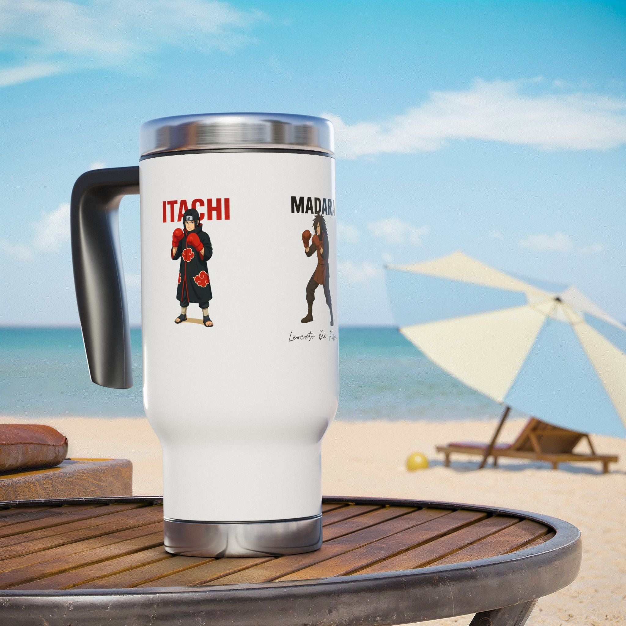 akatsuki Characters Travel Mug, Madara, Itachi, Stainless Steel Mug, Gifts for Anime Fans, Coffee Lovers, Travel Accessories