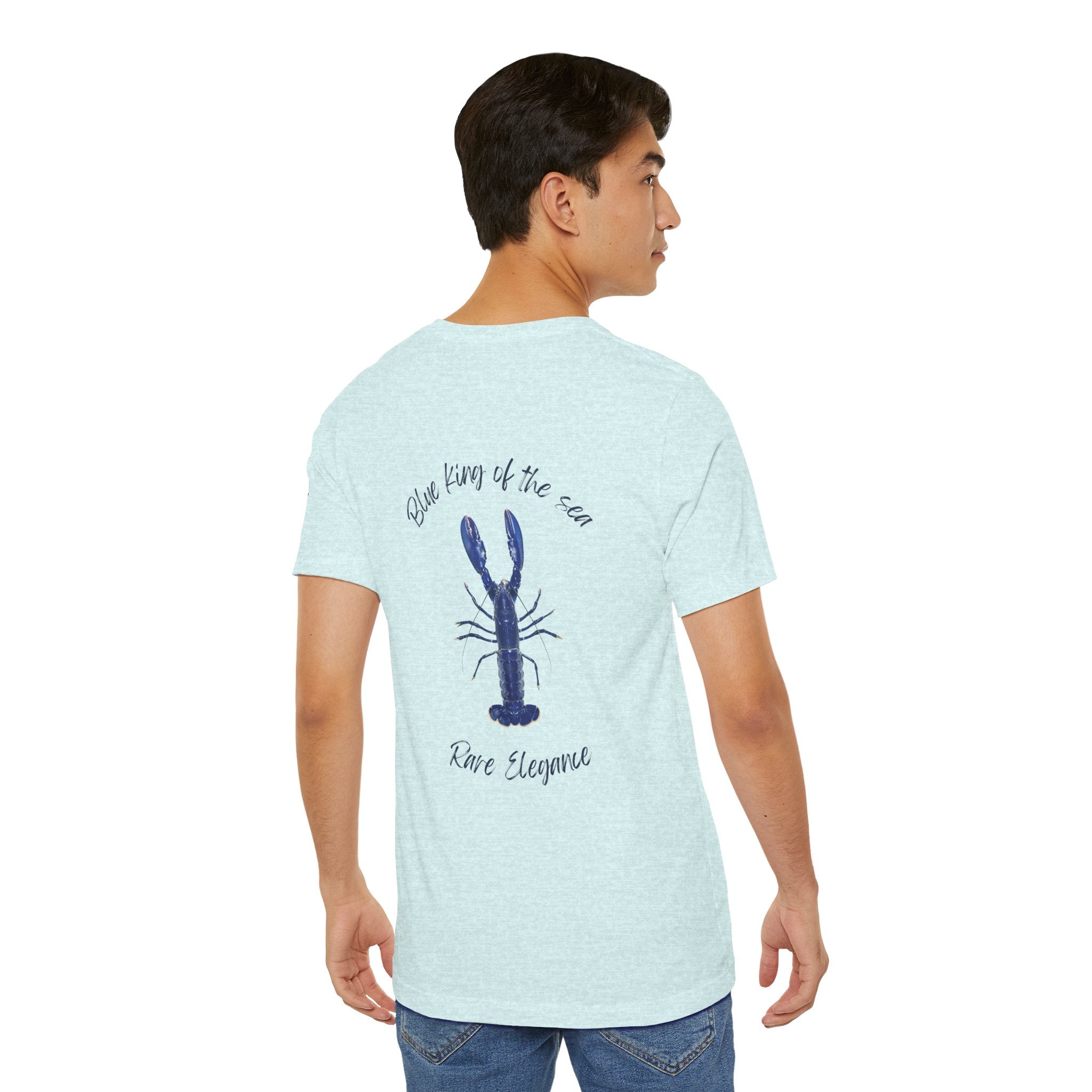 blue king of sea Lobster Graphic Tee, Casual Summer Shirt, Marine Life T-Shirt, Gift for Sea Lovers,  high quality