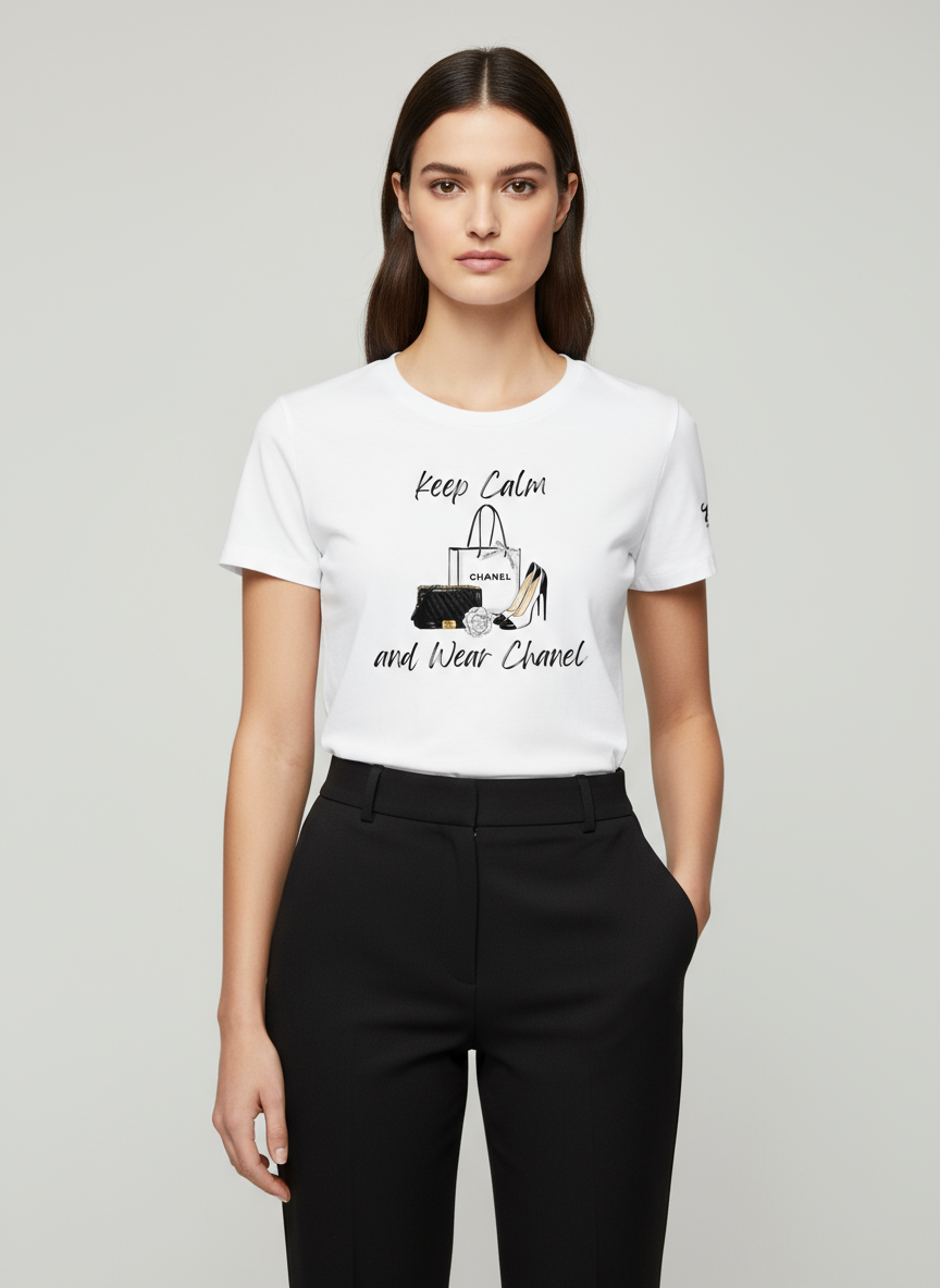 keep calm and wear Chanel , high quality