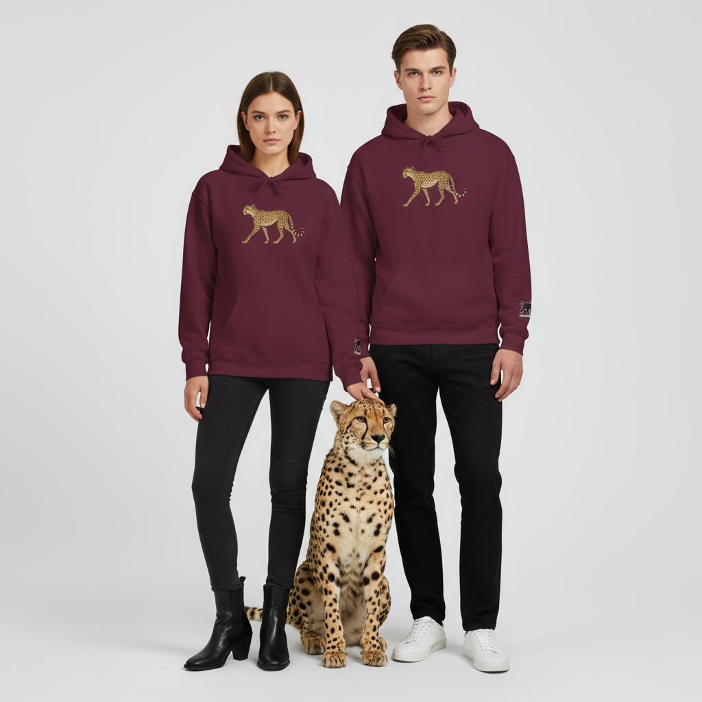 Unisex Hooded ' cheetah '