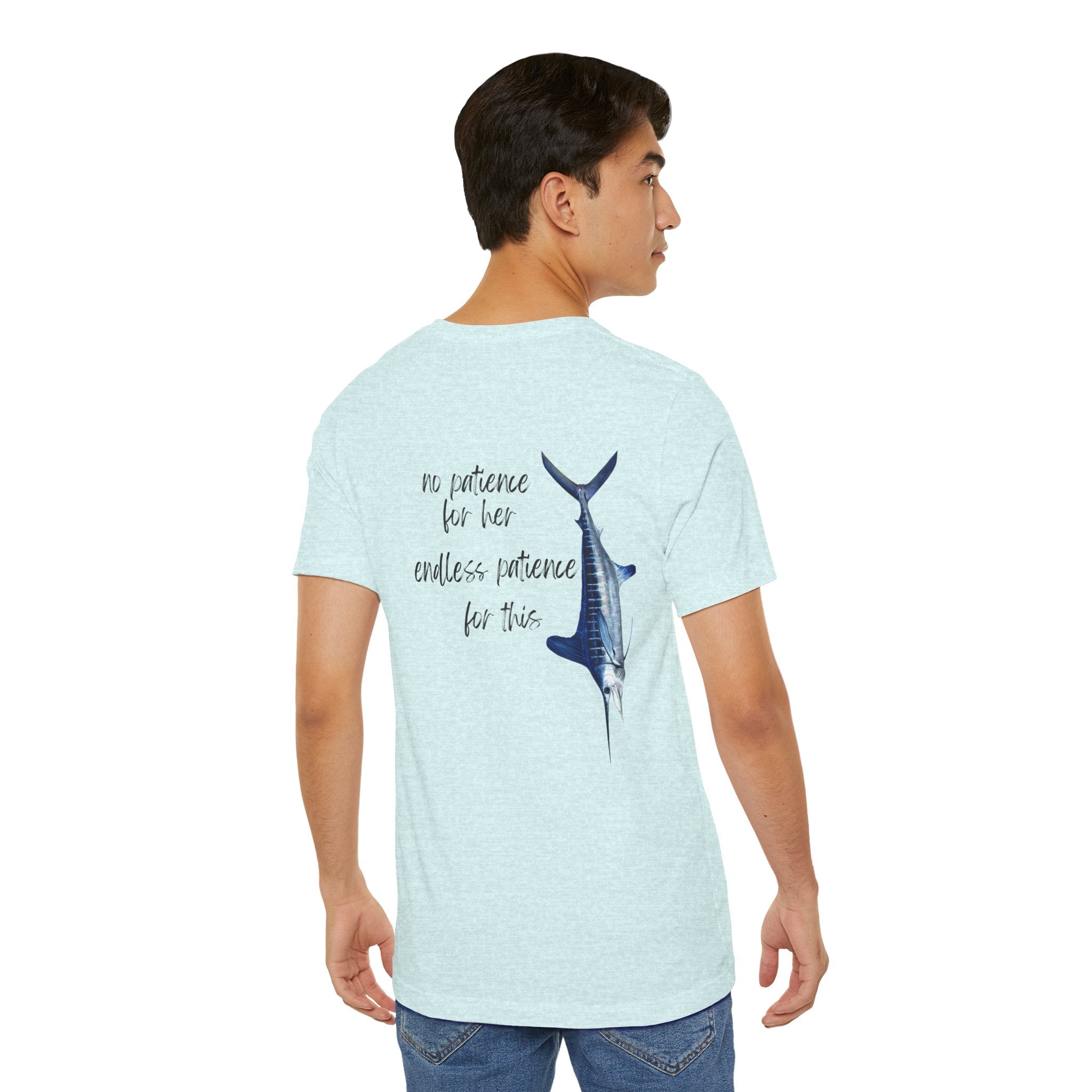No patience for her, endless patience for this Graphic Tee, Casual Summer Shirt, Marine Life T-Shirt, Gift for Sea Lovers,  high quality
