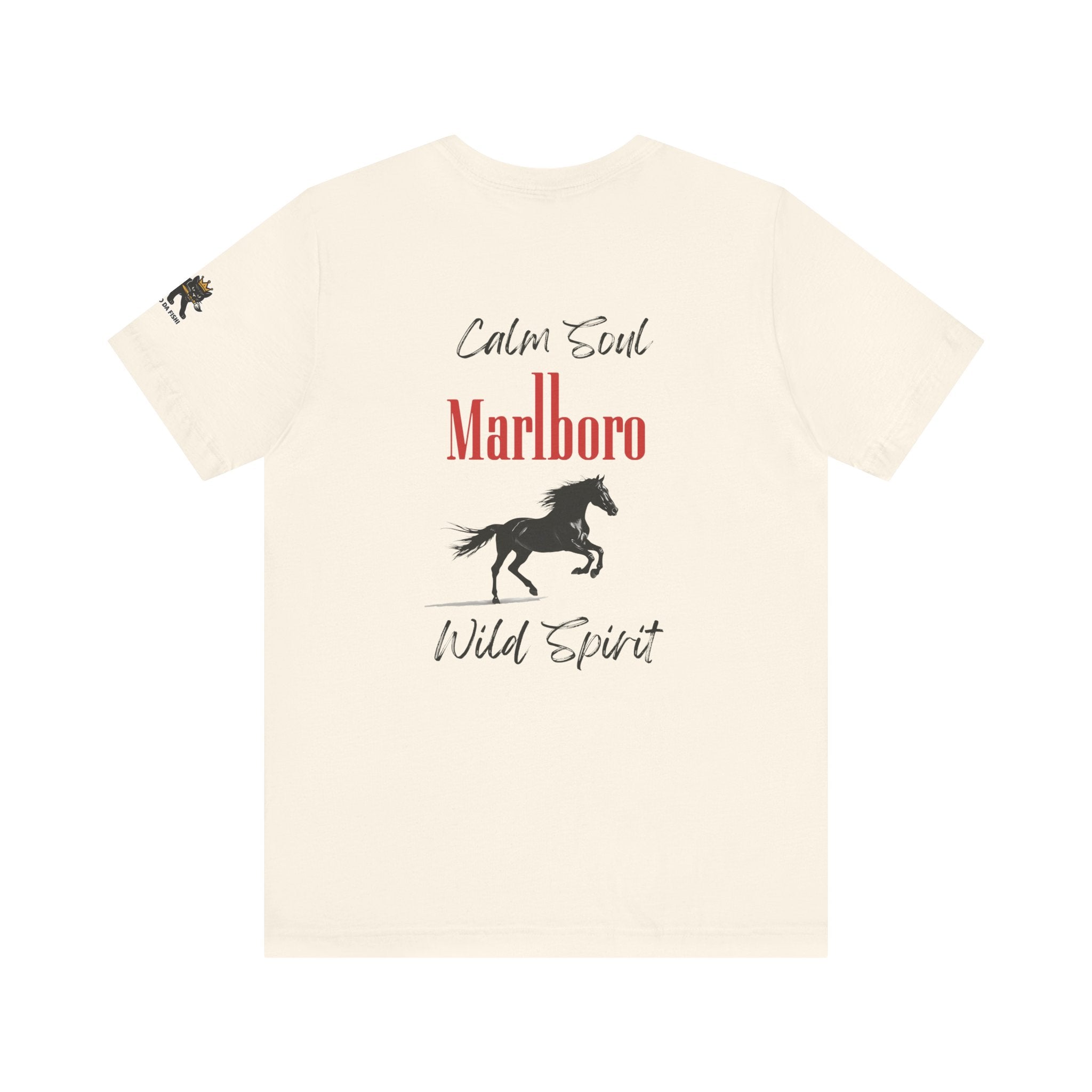 calm soul wild spirit Graphic Tee, Casual Summer Shirt, Marine Life T-Shirt, Gift for Sea Lovers,  high quality