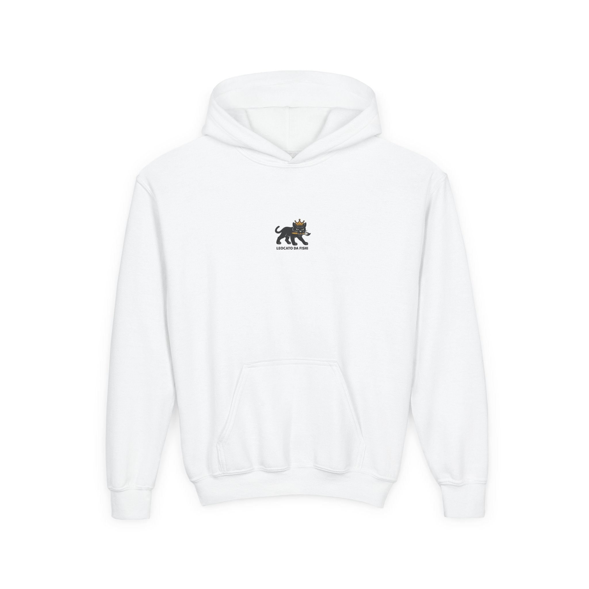 Youth Heavy Blend Hooded Sweatshirt with 'Leccato da Fish' Design - Cozy Gift for Teens, Memory Keepsake, Casual Wear, Birthday .