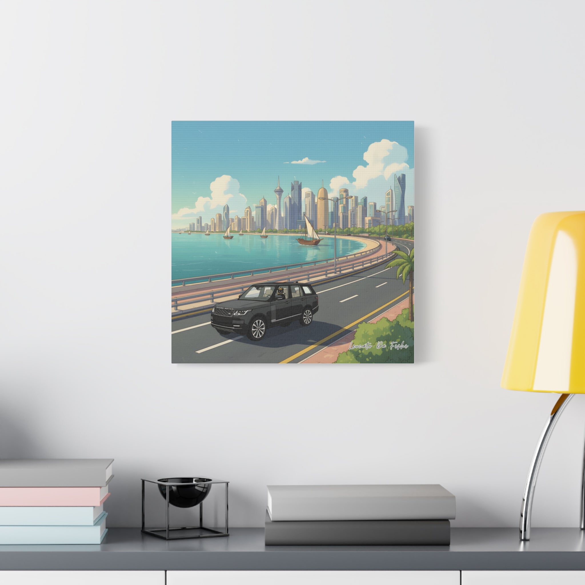 leocato da fishi in Doha Canvas Print, Wall Art Decor,