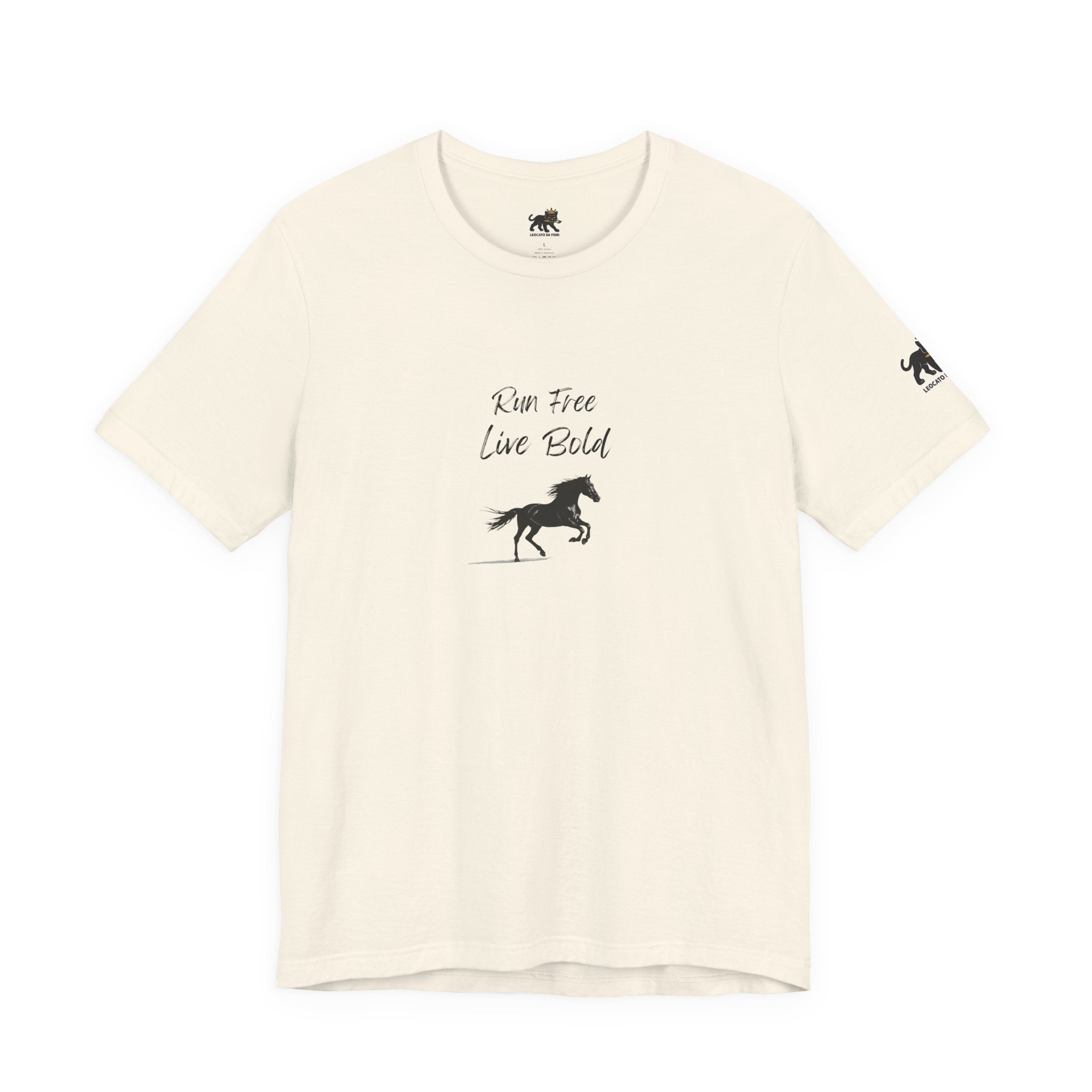 run free live bold Graphic Tee, Casual Summer Shirt, Marine Life T-Shirt, Gift for Sea Lovers,  high quality