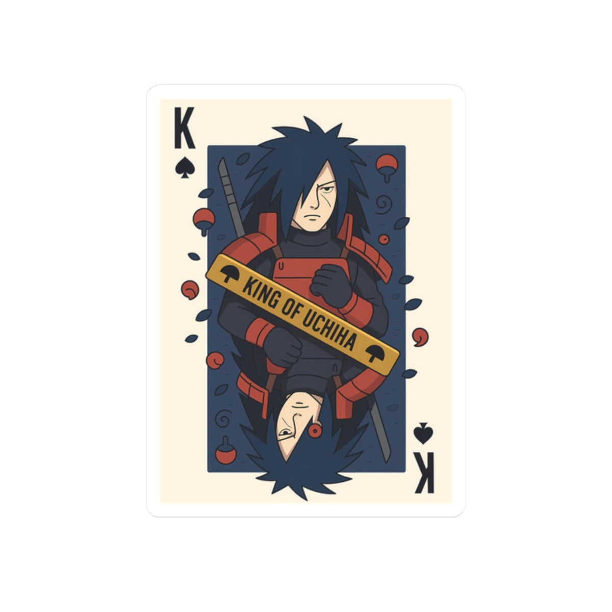 madara the king  Character Kiss-Cut Stickers | Laptop, Decor, Gift, Naruto, Pain, Custom Stickers