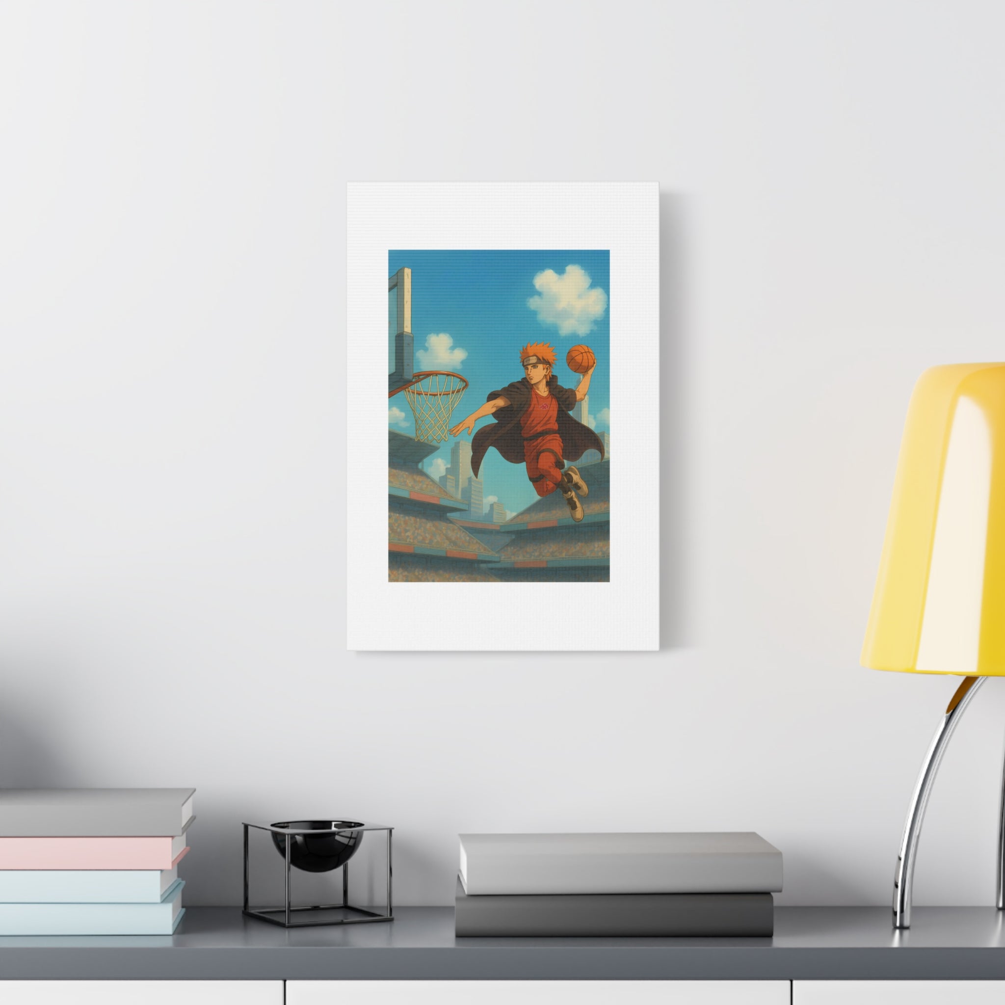 pain Basketball Wall Art, Matte Canvas Print, Home Decor, Sports Gift, Athletic Wall Decor, Gym Decoration