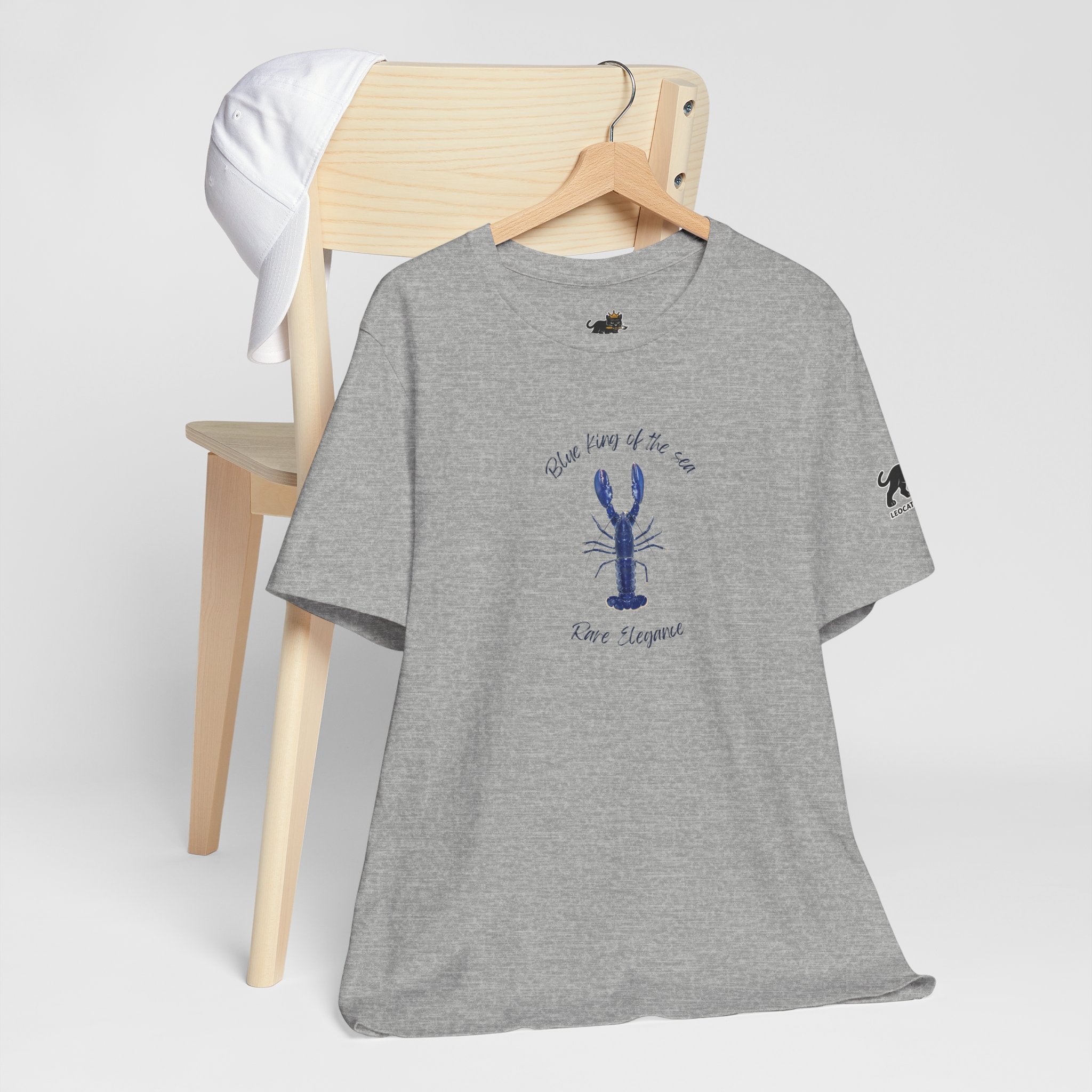 blue king of sea Lobster Graphic Tee, Casual Summer Shirt, Marine Life T-Shirt, Gift for Sea Lovers,  high quality