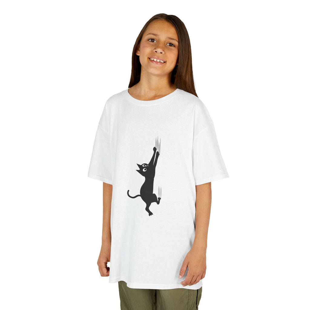 Playful Cat Kids Tee - Cute Cotton T-Shirt,