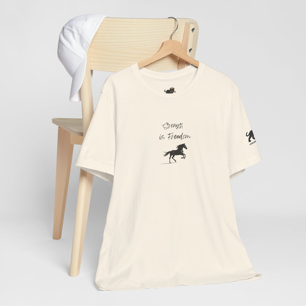 strength is freedom Graphic Tee, Casual Summer Shirt, Marine Life T-Shirt, Gift for Sea Lovers,  high quality