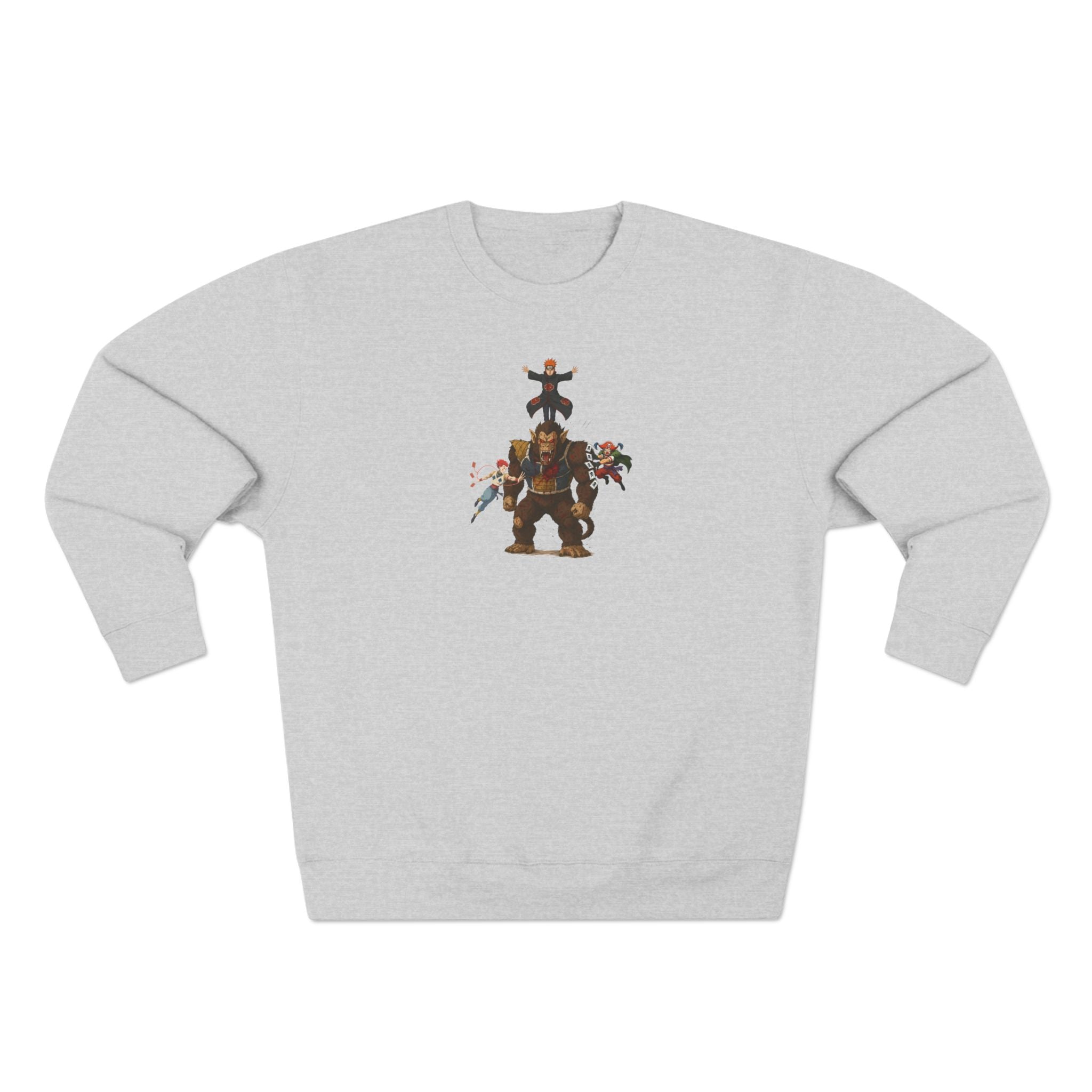 big fight Unisex Cartoon Sweatshirt with Fun Character Design, Graphic Sweatshirt for Fans, Cozy Gift for Birthdays, Casual Wear, Unique Apparel