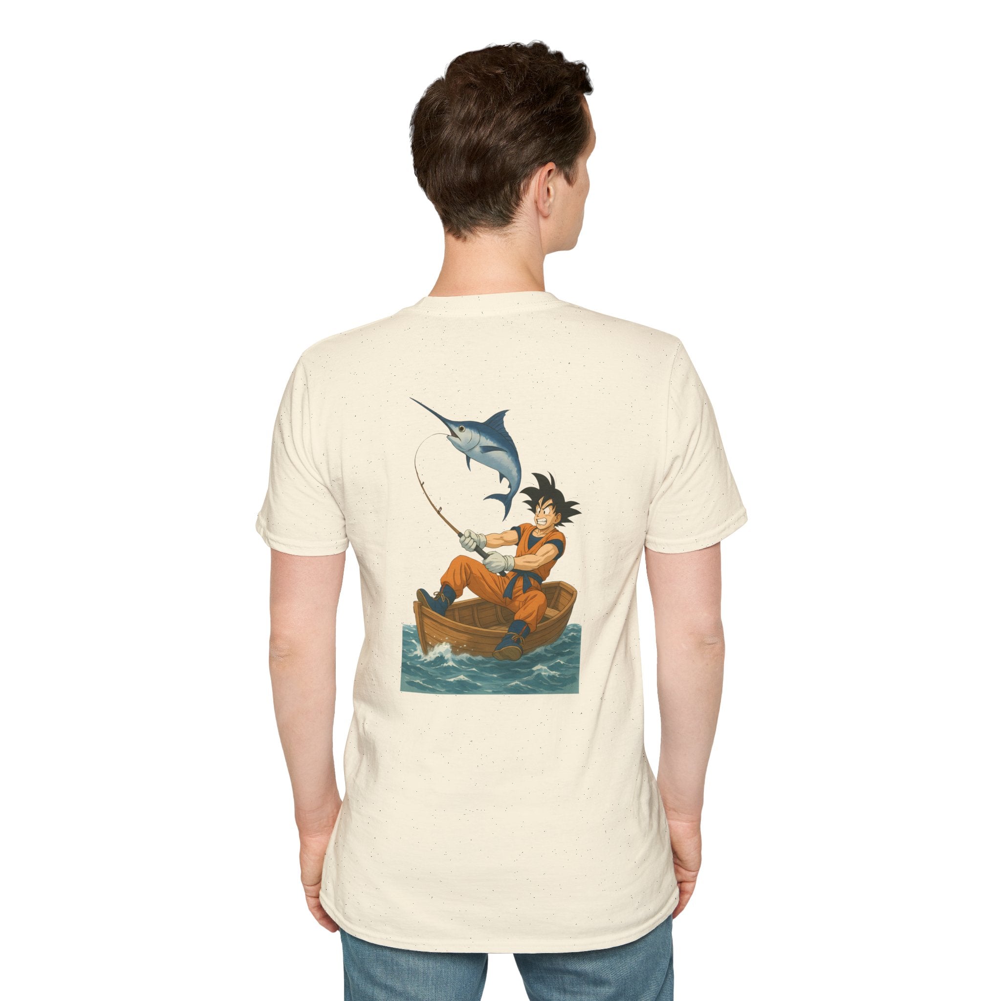 Fishing goku Unisex T-Shirt, Casual Wear, Gift for Fishermen, Outdoor Adventure Shirt, Summer Apparel, Fishing Enthusiast Tee