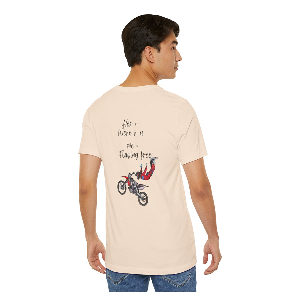 her where r u  ? me flaying free Graphic Tee, Casual Summer Shirt, Marine Life T-Shirt, Gift for Sea Lovers,  high quality