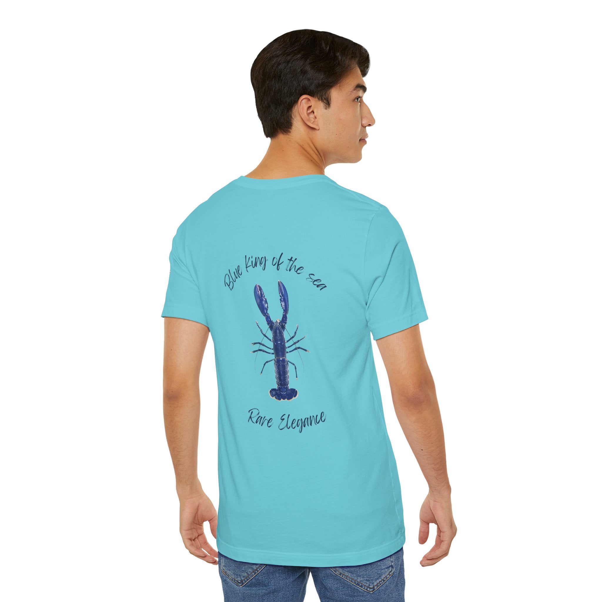 blue king of sea Lobster Graphic Tee, Casual Summer Shirt, Marine Life T-Shirt, Gift for Sea Lovers,  high quality