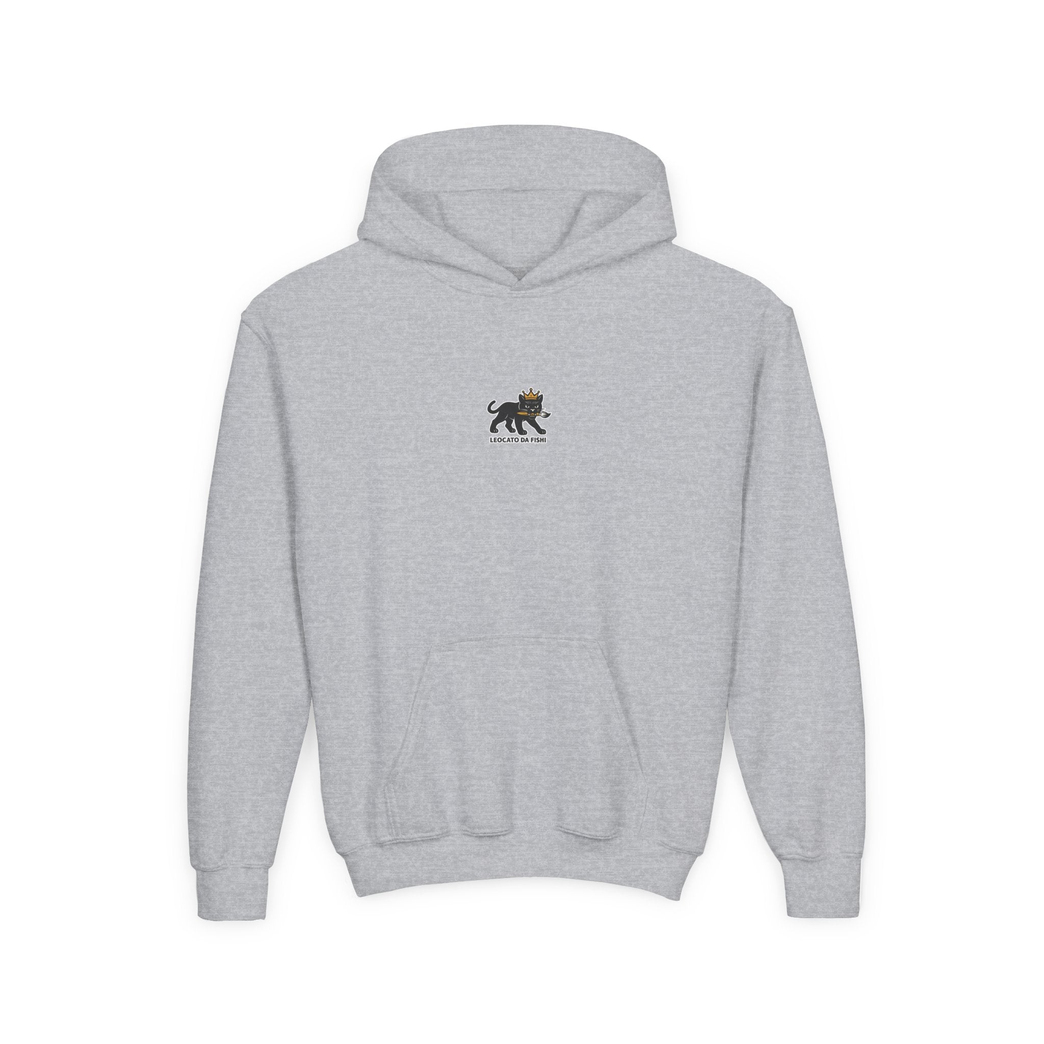 Youth Heavy Blend Hooded Sweatshirt with 'Leccato da Fish' Design - Cozy Gift for Teens, Memory Keepsake, Casual Wear, Birthday .