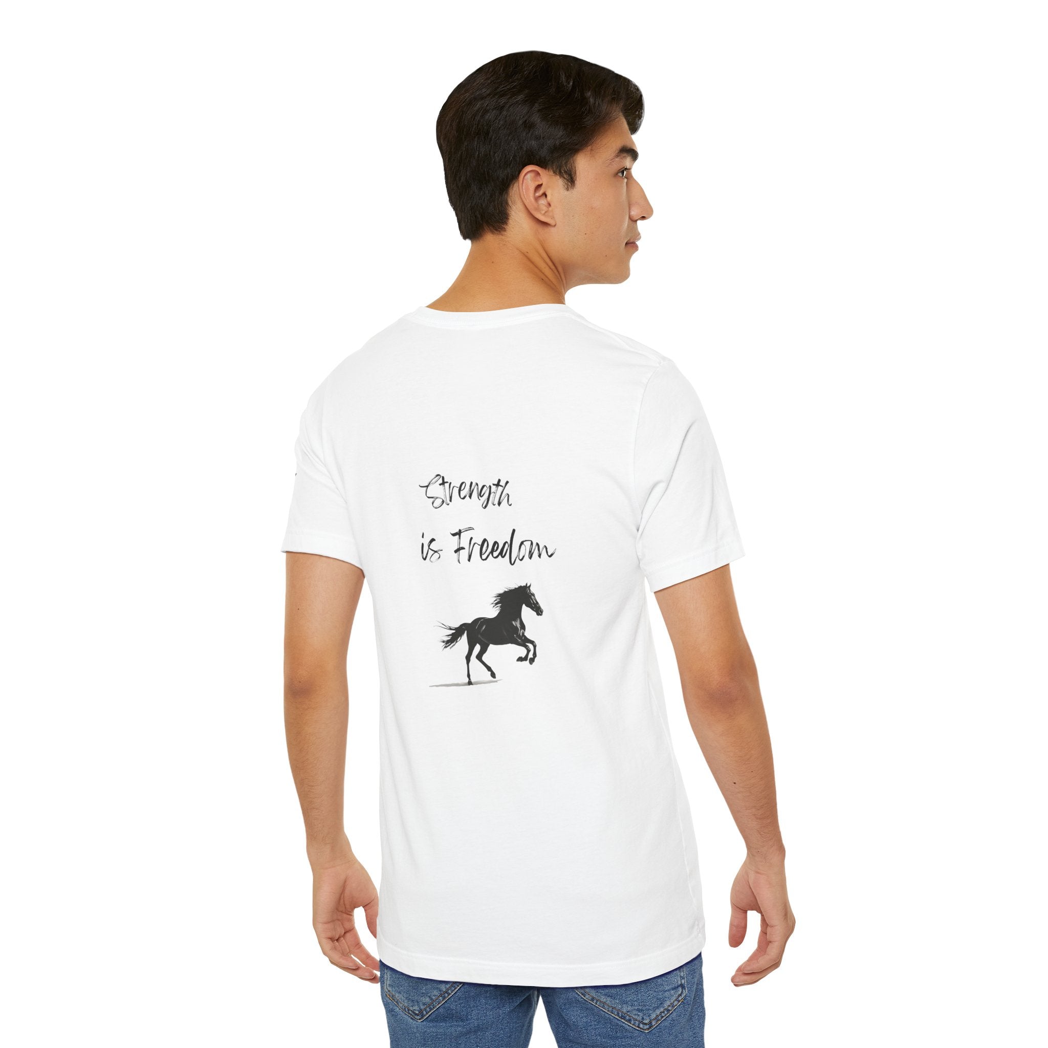 strength is freedom Graphic Tee, Casual Summer Shirt, Marine Life T-Shirt, Gift for Sea Lovers,  high quality