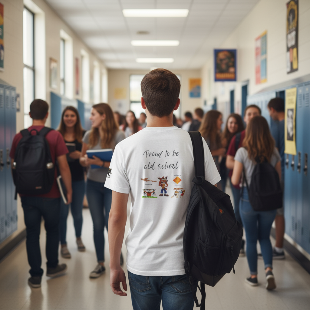 proud to be old school   Graphic Tee, Casual Summer Shirt, Marine Life T-Shirt, Gift for Sea Lovers,  high quality