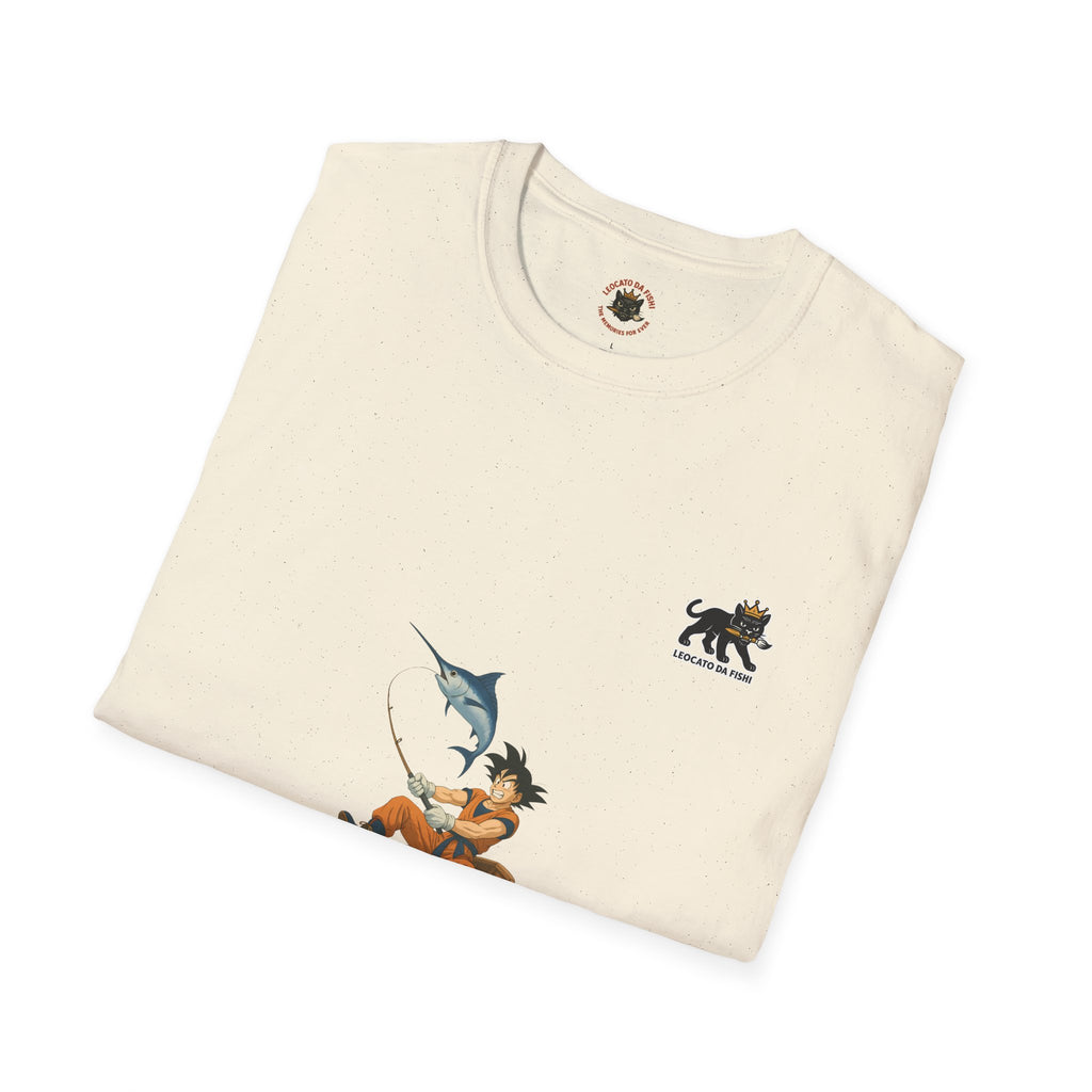 Fishing goku Unisex T-Shirt, Casual Wear, Gift for Fishermen, Outdoor Adventure Shirt, Summer Apparel, Fishing Enthusiast Tee