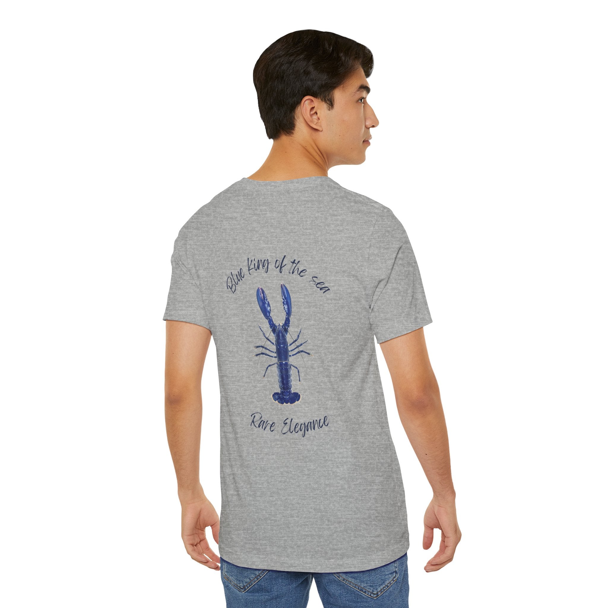 blue king of sea Lobster Graphic Tee, Casual Summer Shirt, Marine Life T-Shirt, Gift for Sea Lovers,  high quality