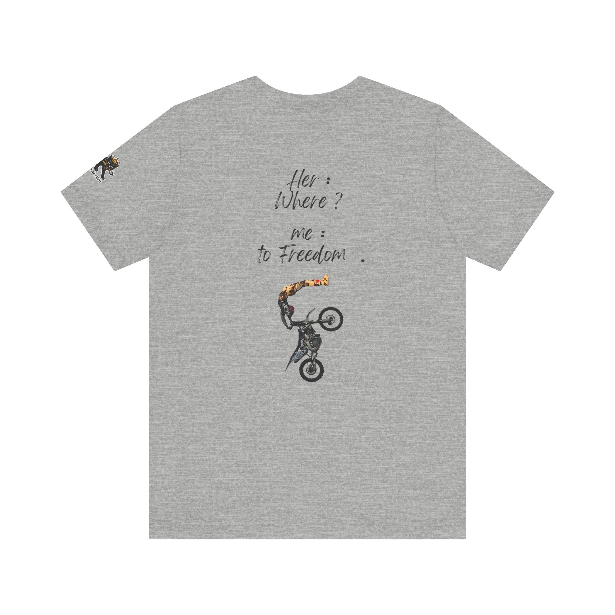 her where ? me to freedom Graphic Tee, Casual Summer Shirt, Marine Life T-Shirt, Gift for Sea Lovers,  high quality