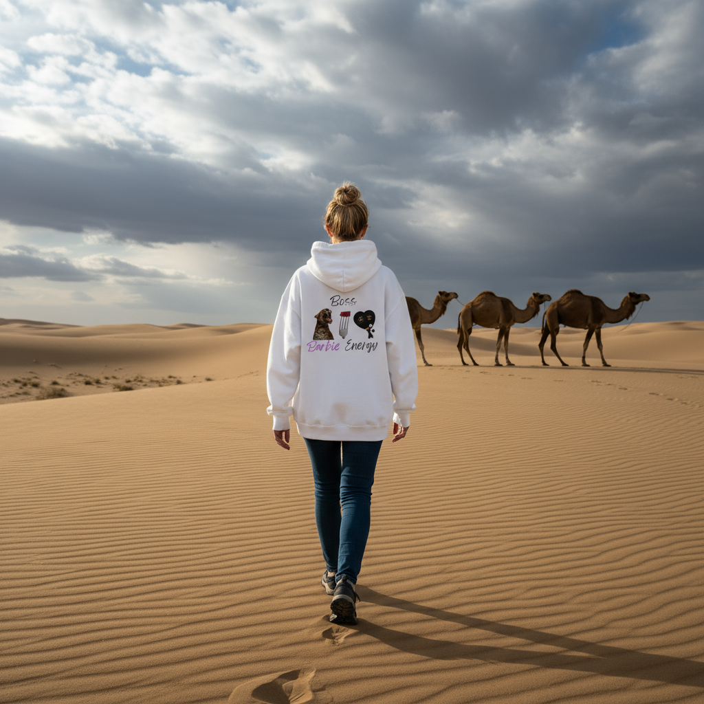 Boss barbie energy Hooded Sweatshirt,