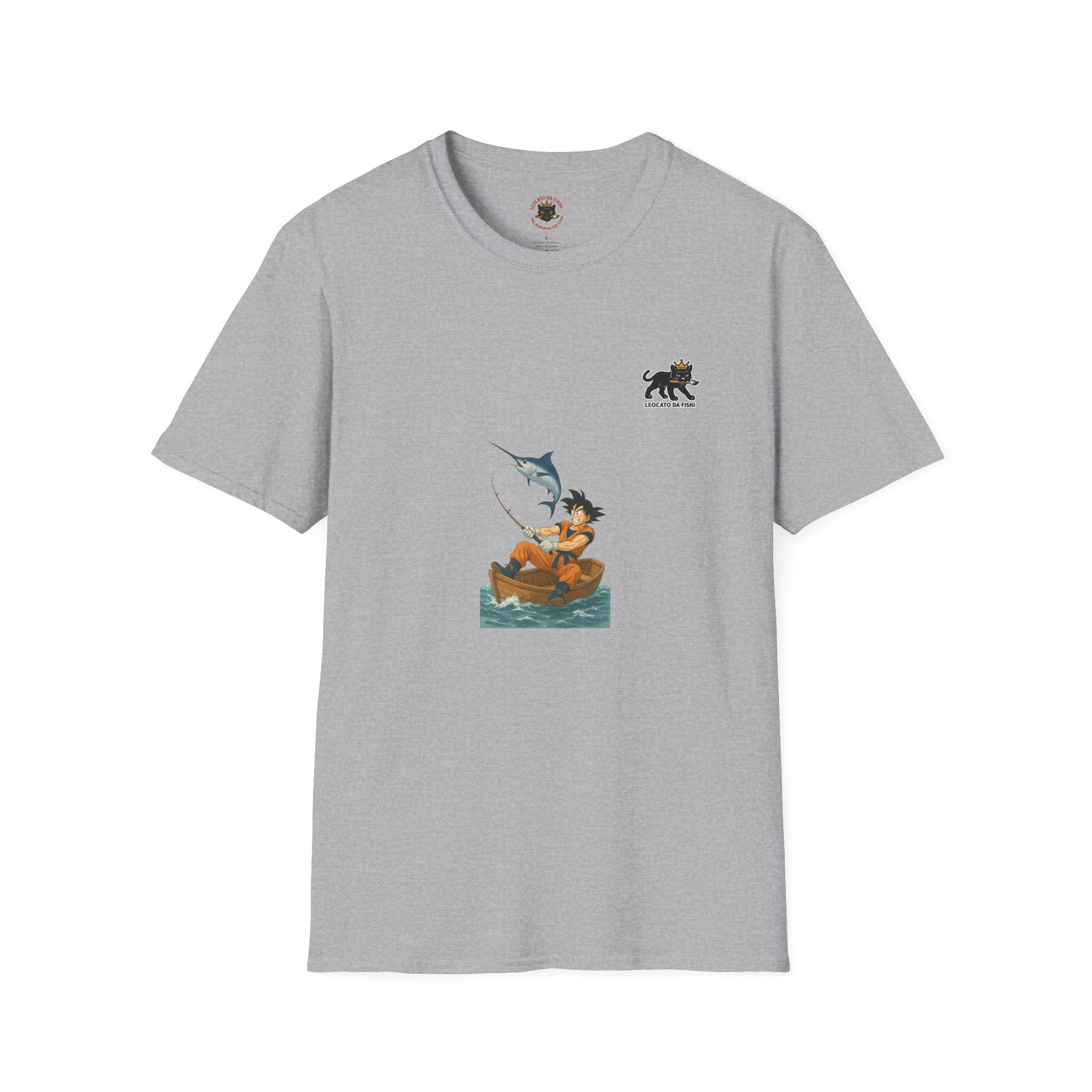 Fishing goku Unisex T-Shirt, Casual Wear, Gift for Fishermen, Outdoor Adventure Shirt, Summer Apparel, Fishing Enthusiast Tee