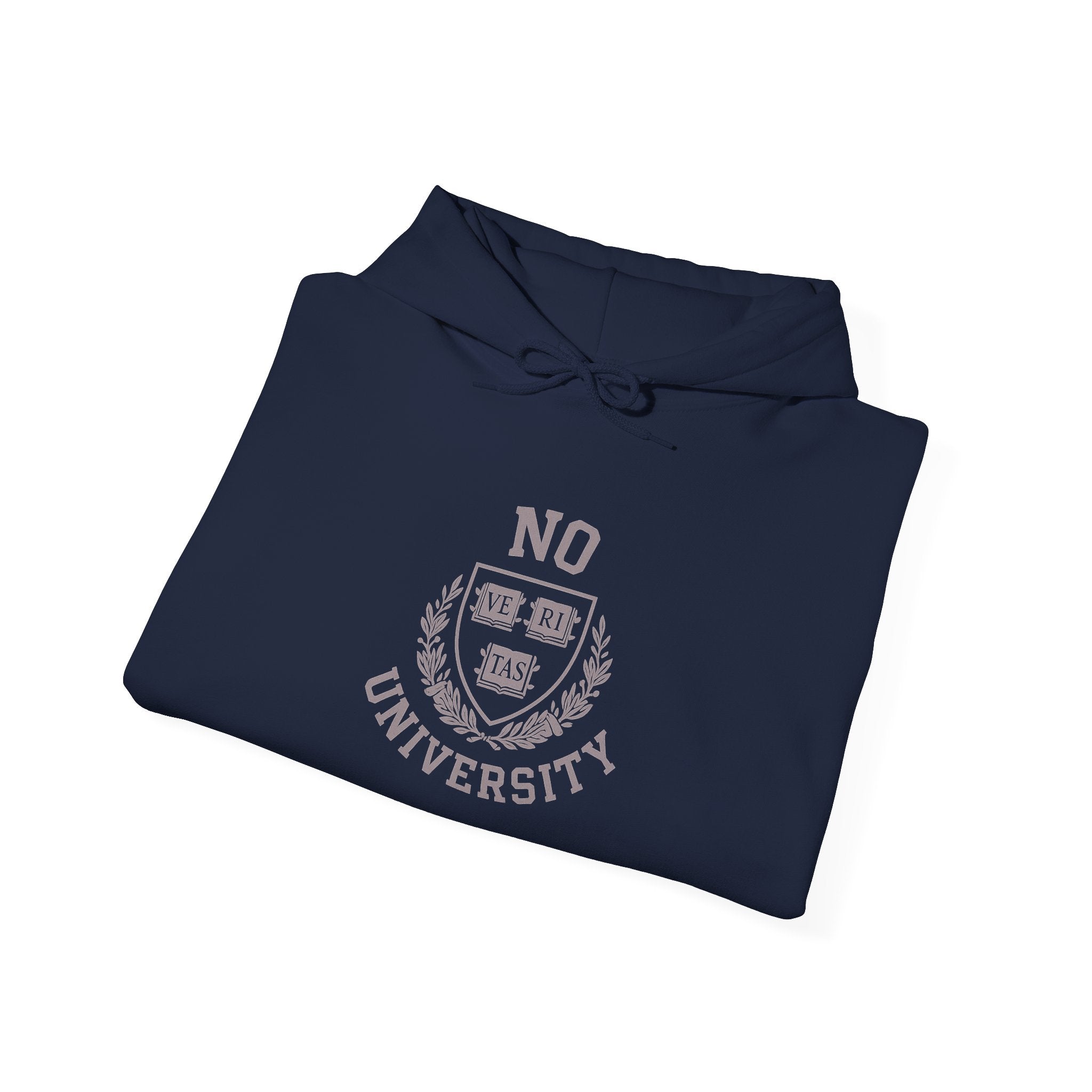 Unisex Hooded 'No University' , School Spirit