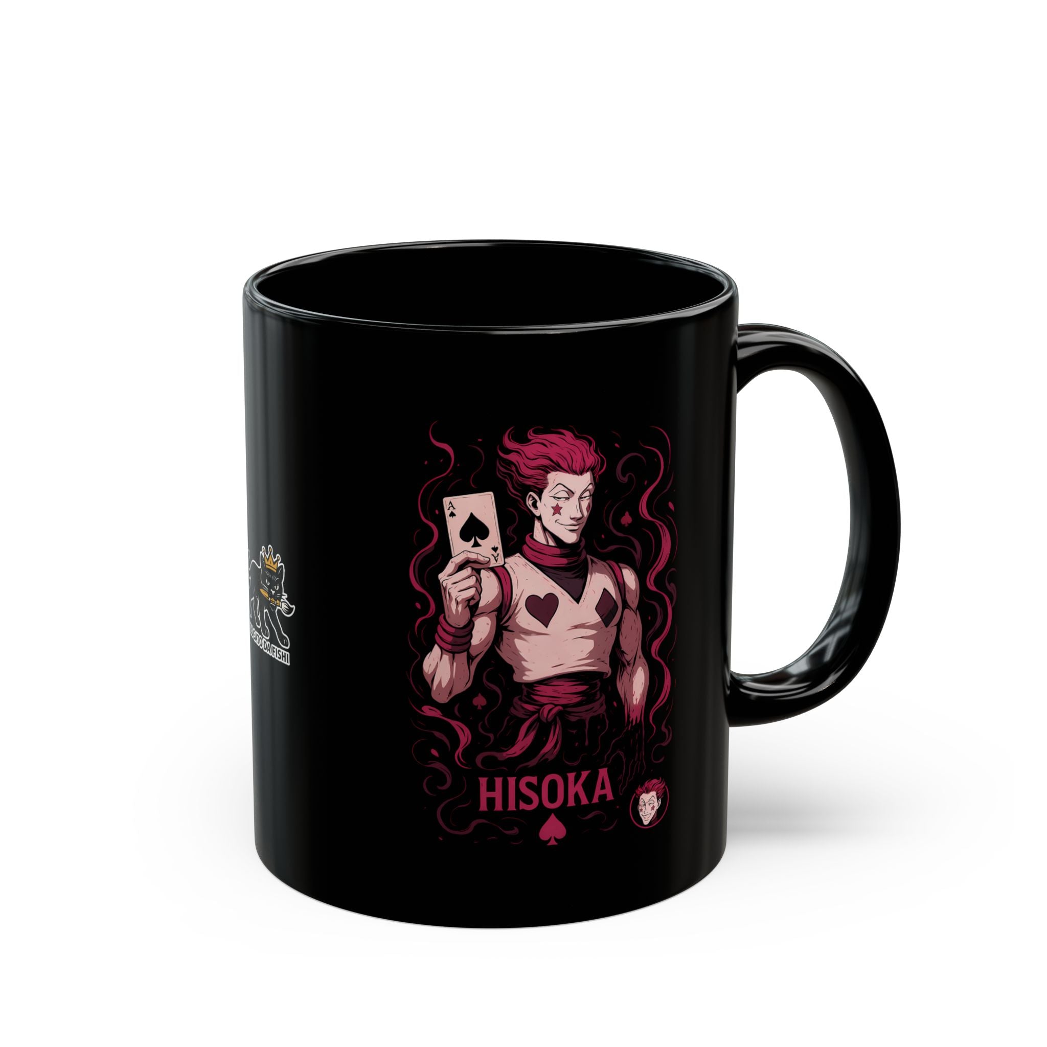 hisoka Black Mug, Anime Coffee Cup, Gift for Gamers, Collectible Mug, Unique Ceramic Drinkware