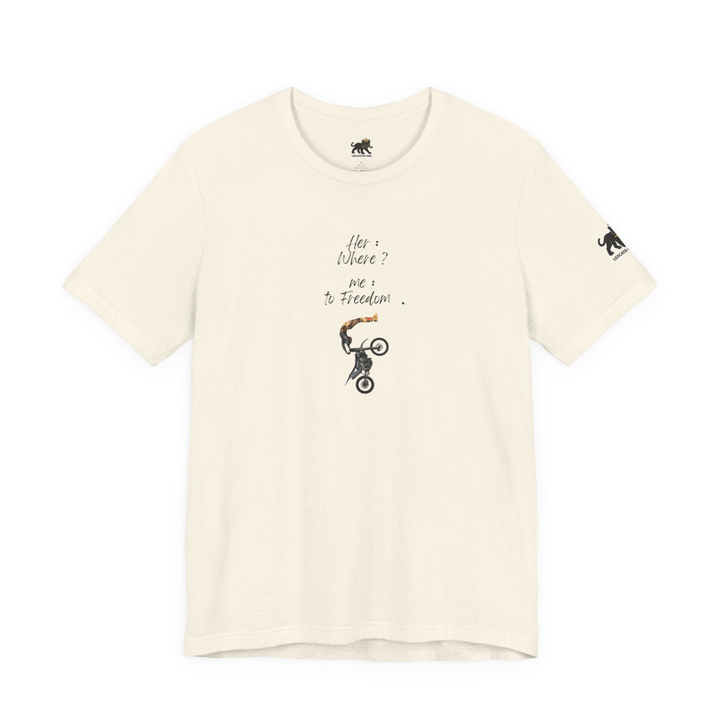 her where ? me to freedom Graphic Tee, Casual Summer Shirt, Marine Life T-Shirt, Gift for Sea Lovers,  high quality