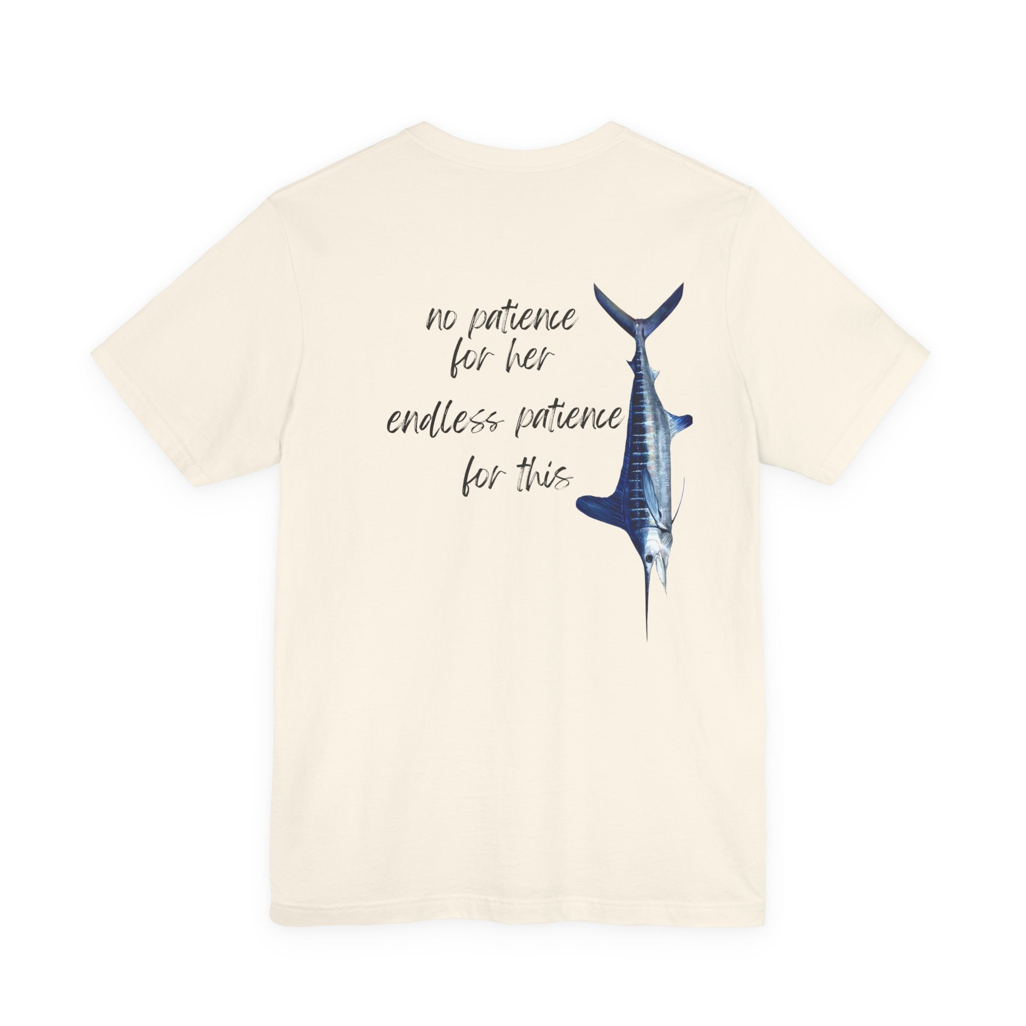 No patience for her, endless patience for this Graphic Tee, Casual Summer Shirt, Marine Life T-Shirt, Gift for Sea Lovers,  high quality