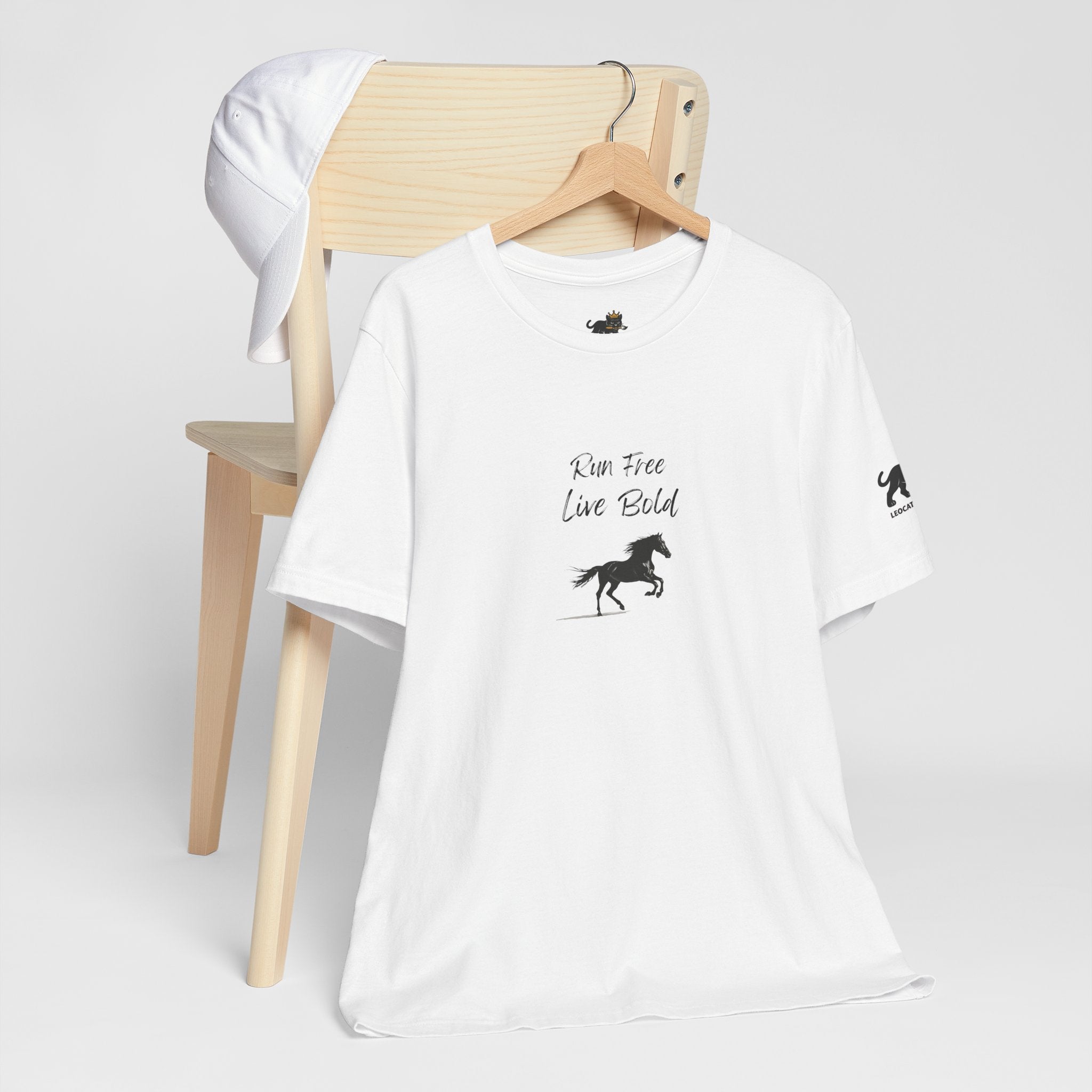 run free live bold Graphic Tee, Casual Summer Shirt, Marine Life T-Shirt, Gift for Sea Lovers,  high quality