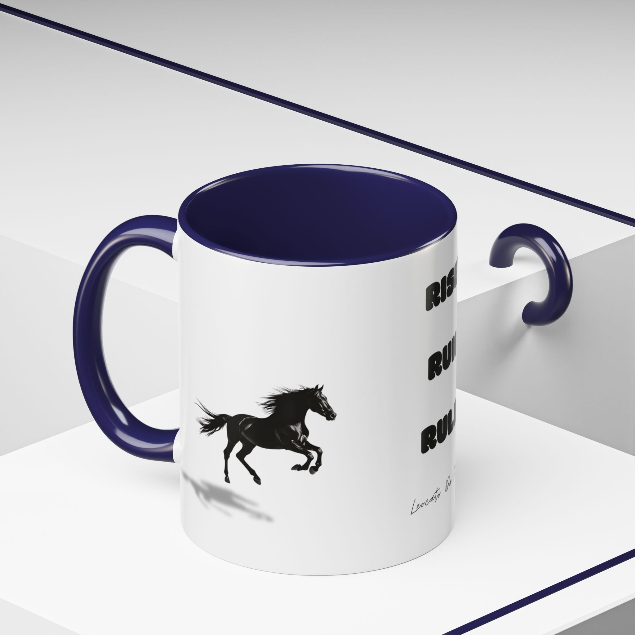 horse rise run  Coffee Mug (11, 15oz)