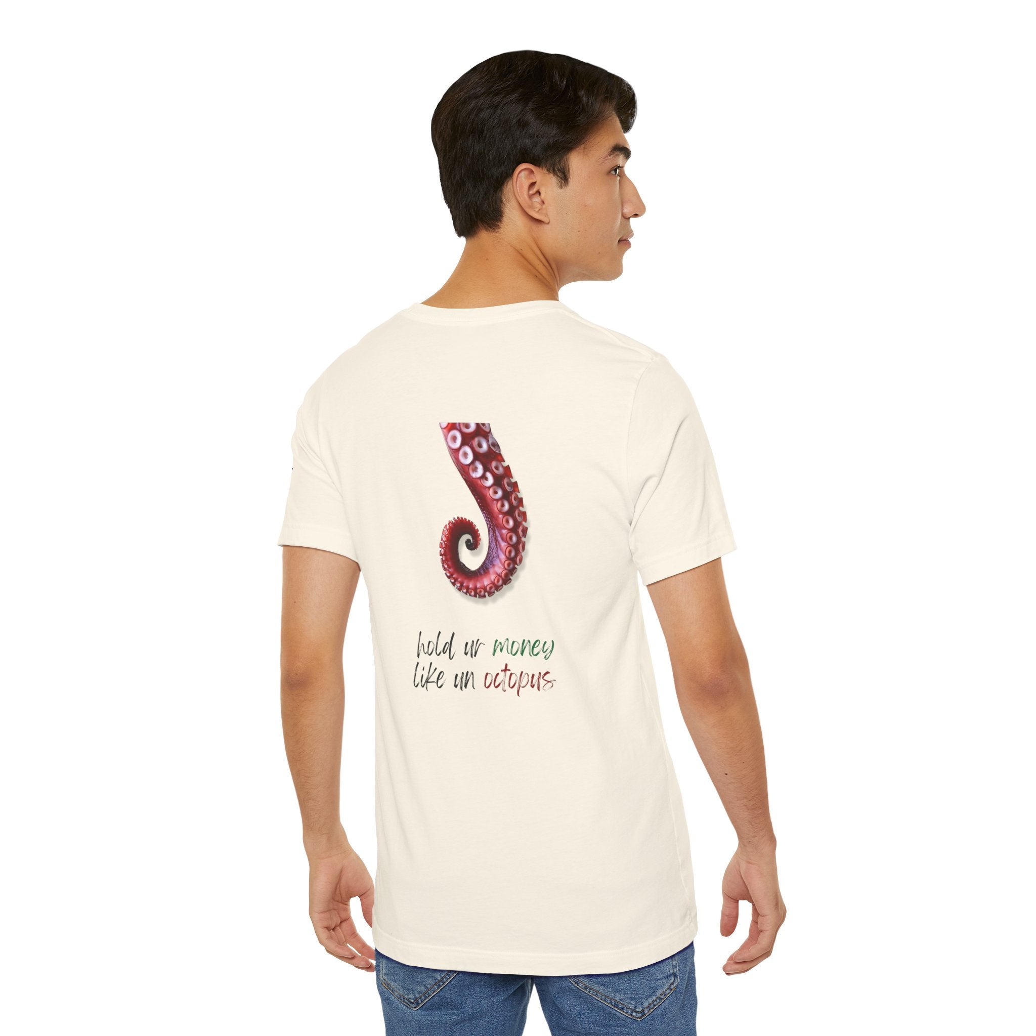 hold ur money like an octopus  Graphic Tee, Casual Summer Shirt, Marine Life T-Shirt, Gift for Sea Lovers,  high quality