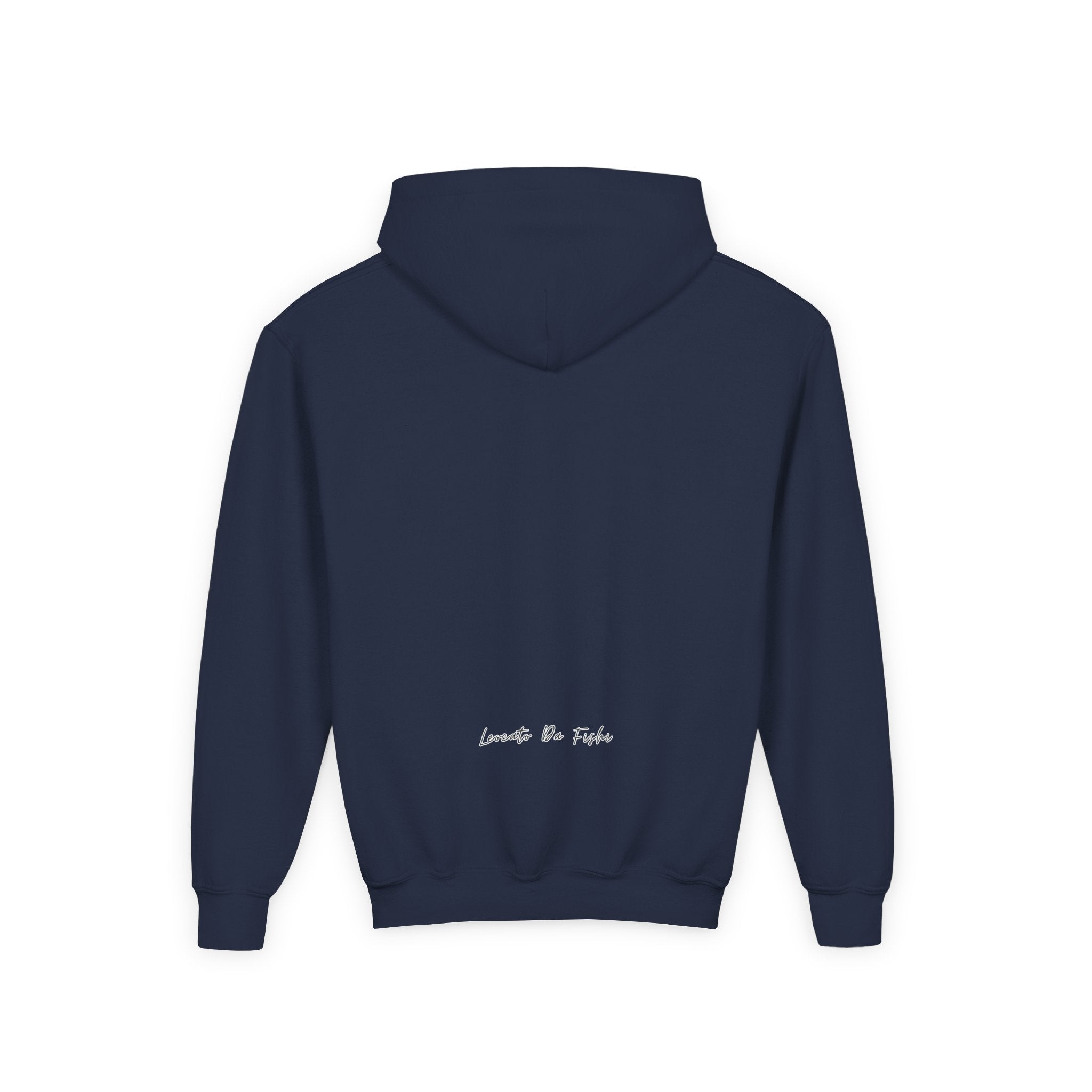 Youth Heavy Blend Hooded Sweatshirt with 'Leccato da Fish' Design - Cozy Gift for Teens, Memory Keepsake, Casual Wear, Birthday .