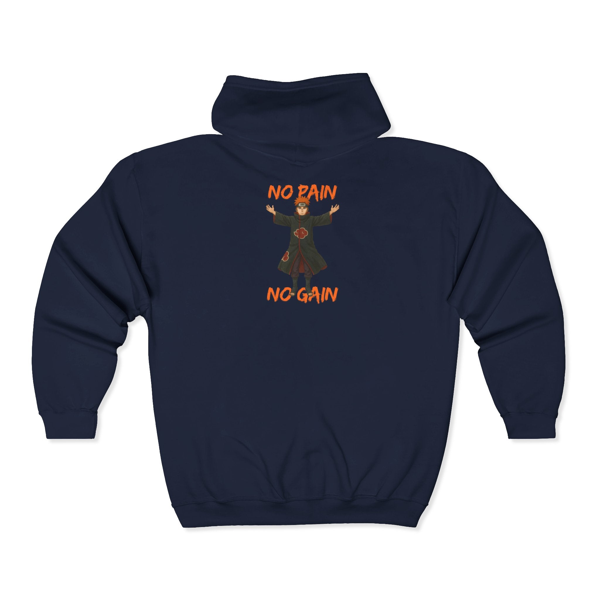 pain : no pain on gain Unisex Heavy Blend™ Full Zip Hooded Sweatshirt
