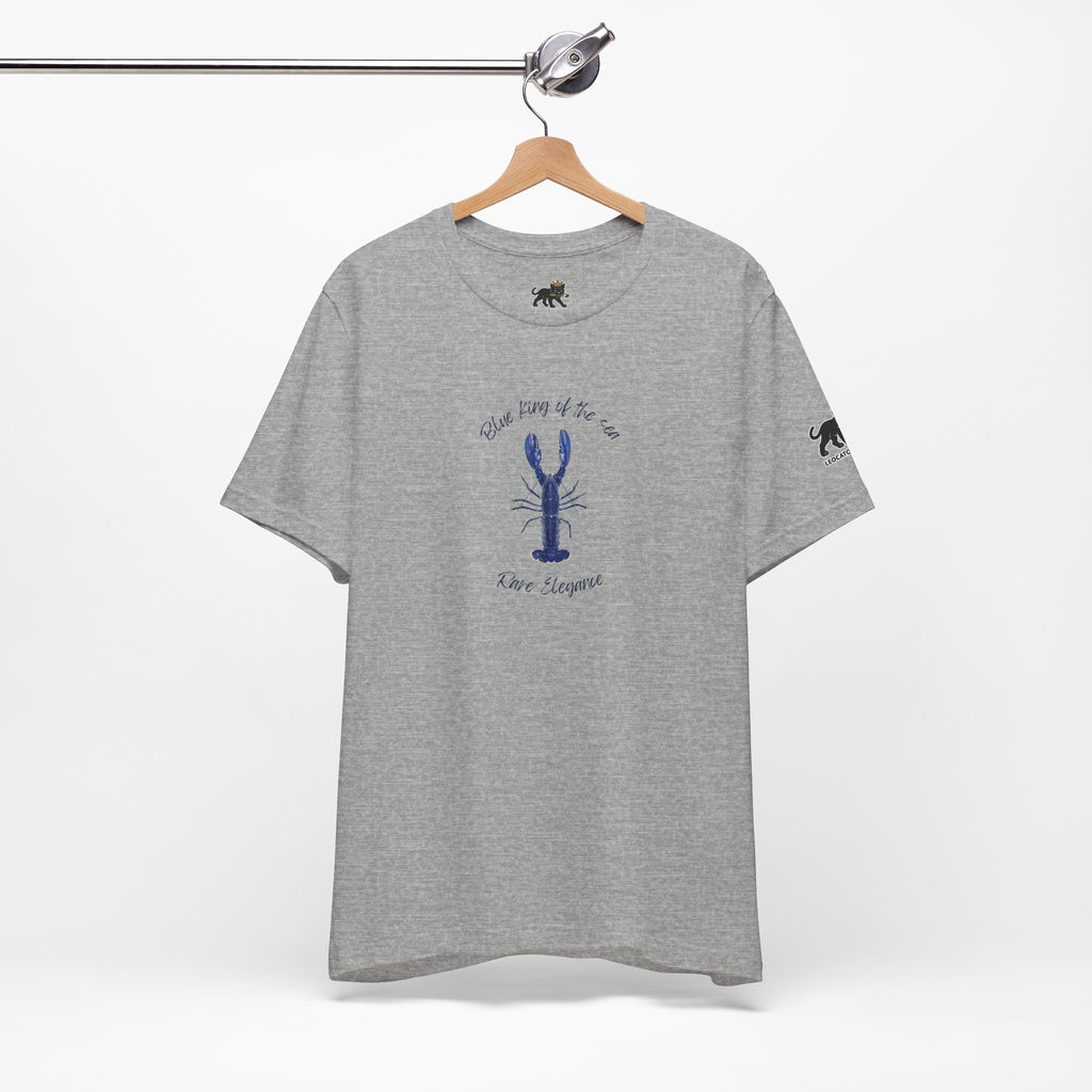blue king of sea Lobster Graphic Tee, Casual Summer Shirt, Marine Life T-Shirt, Gift for Sea Lovers,  high quality