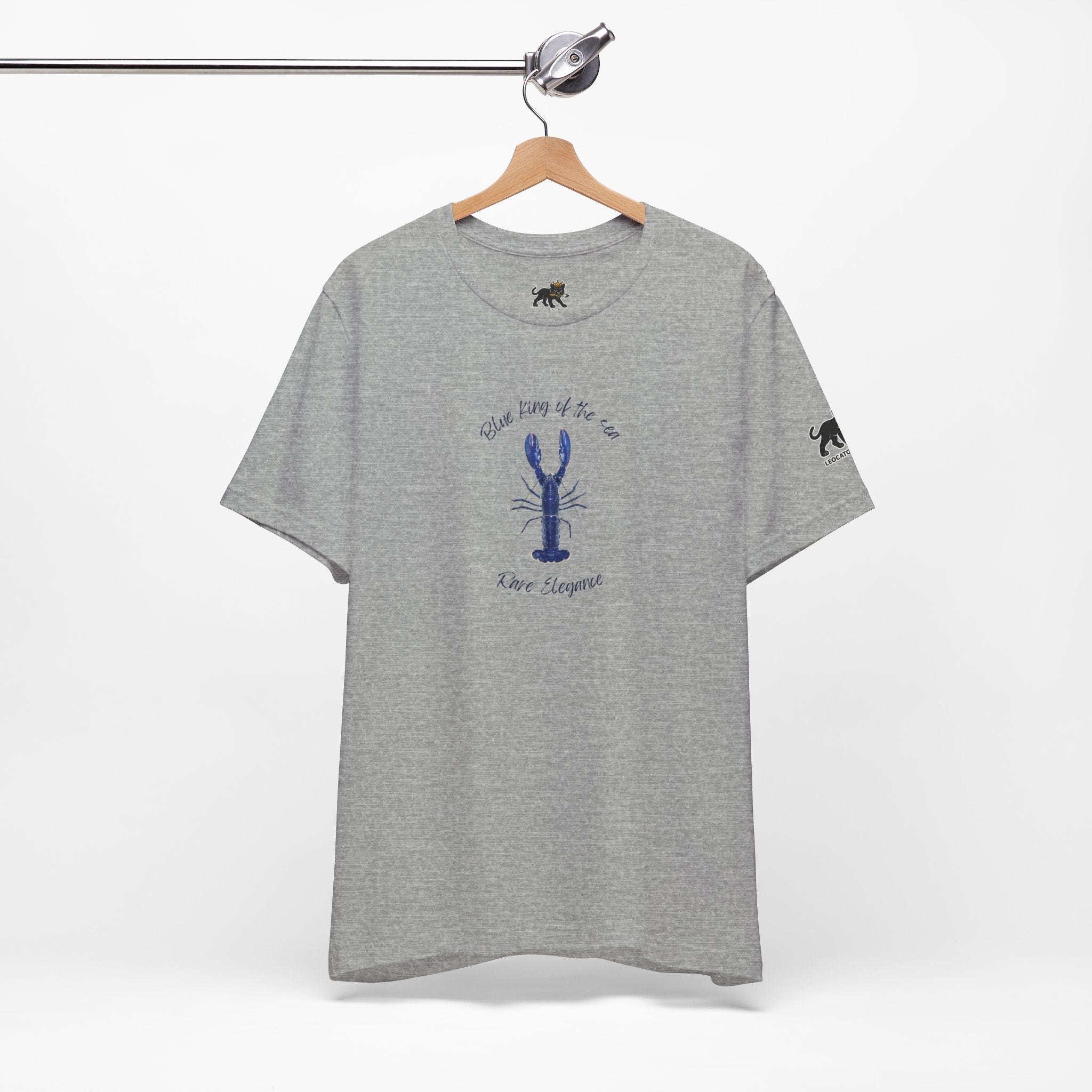 blue king of sea Lobster Graphic Tee, Casual Summer Shirt, Marine Life T-Shirt, Gift for Sea Lovers,  high quality