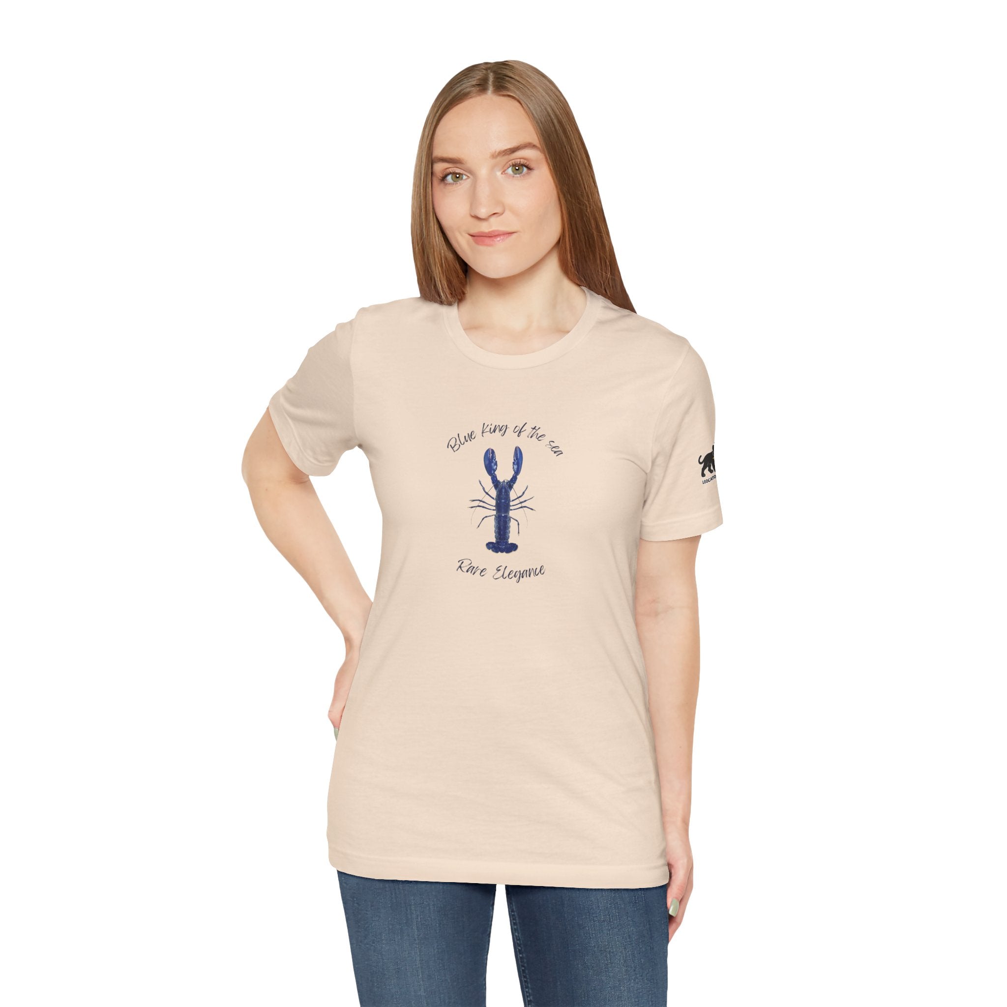 blue king of sea Lobster Graphic Tee, Casual Summer Shirt, Marine Life T-Shirt, Gift for Sea Lovers,  high quality