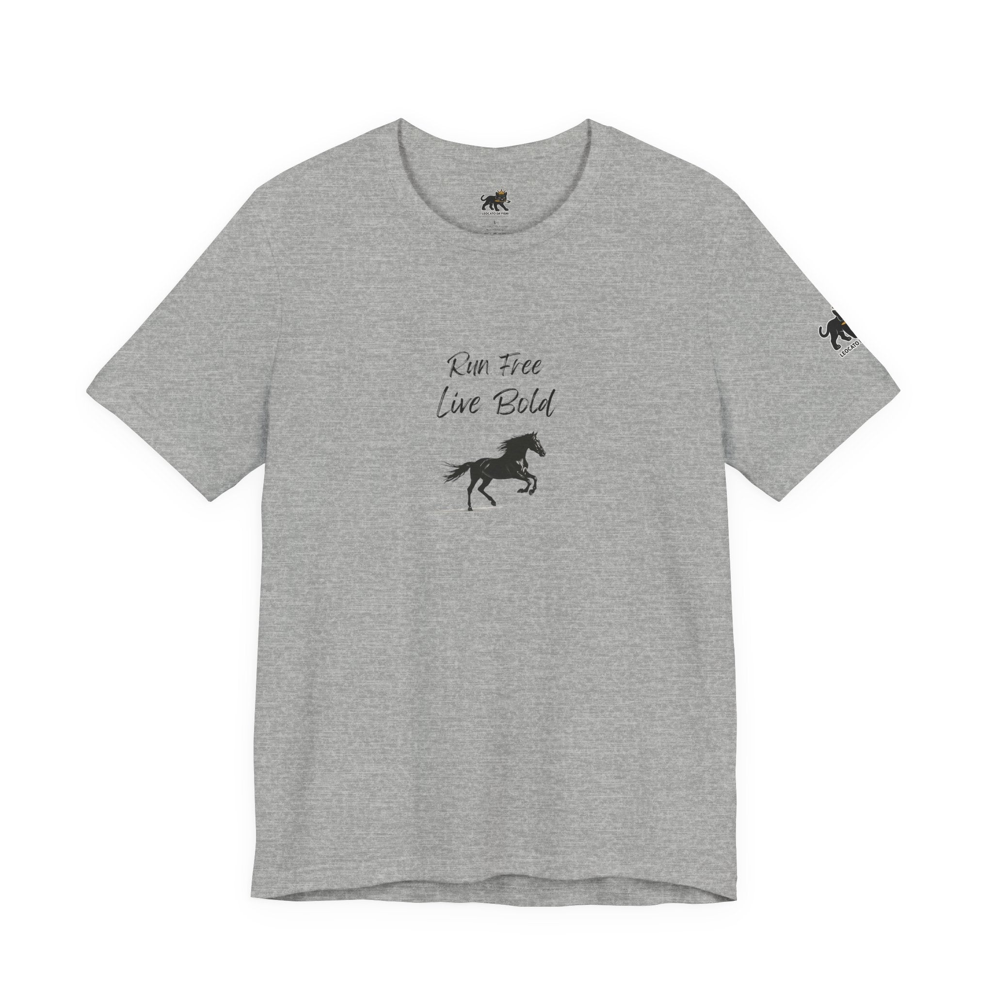 run free live bold Graphic Tee, Casual Summer Shirt, Marine Life T-Shirt, Gift for Sea Lovers,  high quality