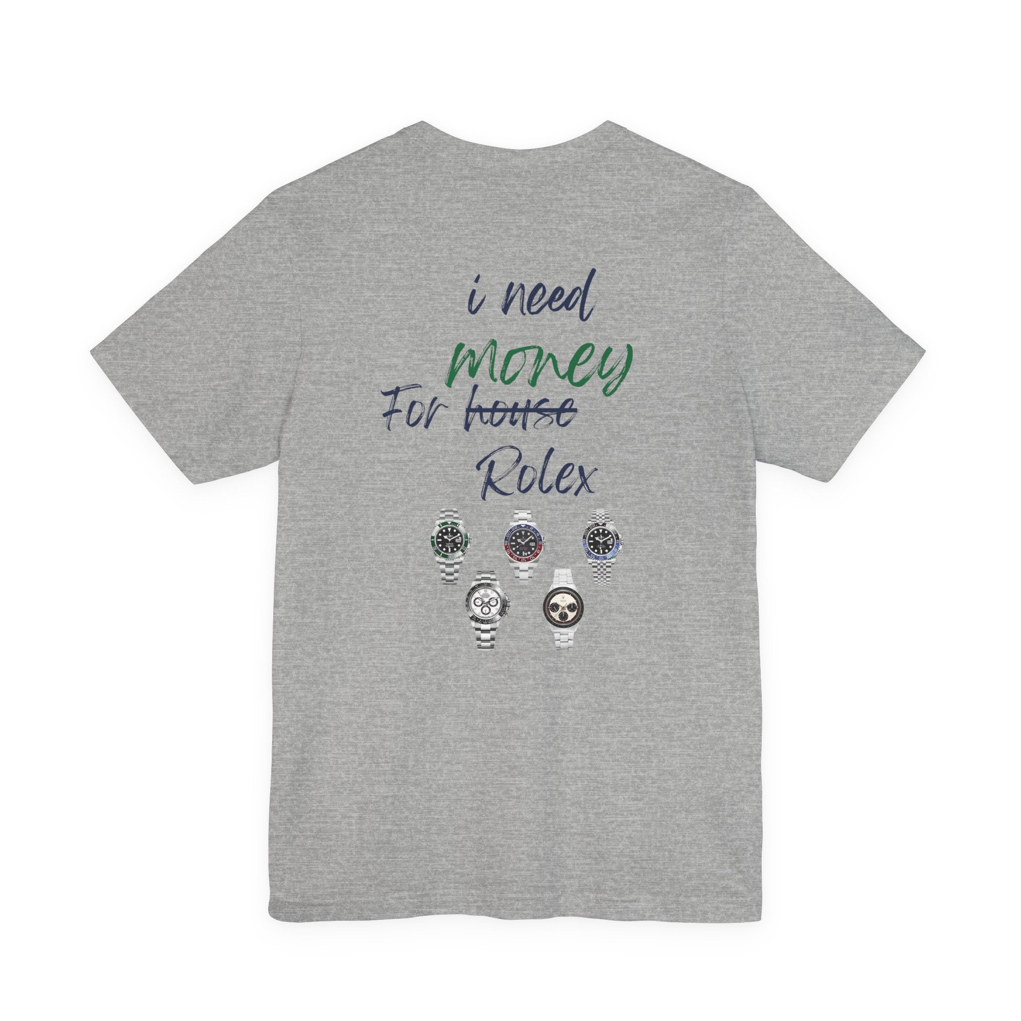 i need money for rolex  Graphic Tee, Casual Summer Shirt, Marine Life T-Shirt, Gift for Sea Lovers,  high quality