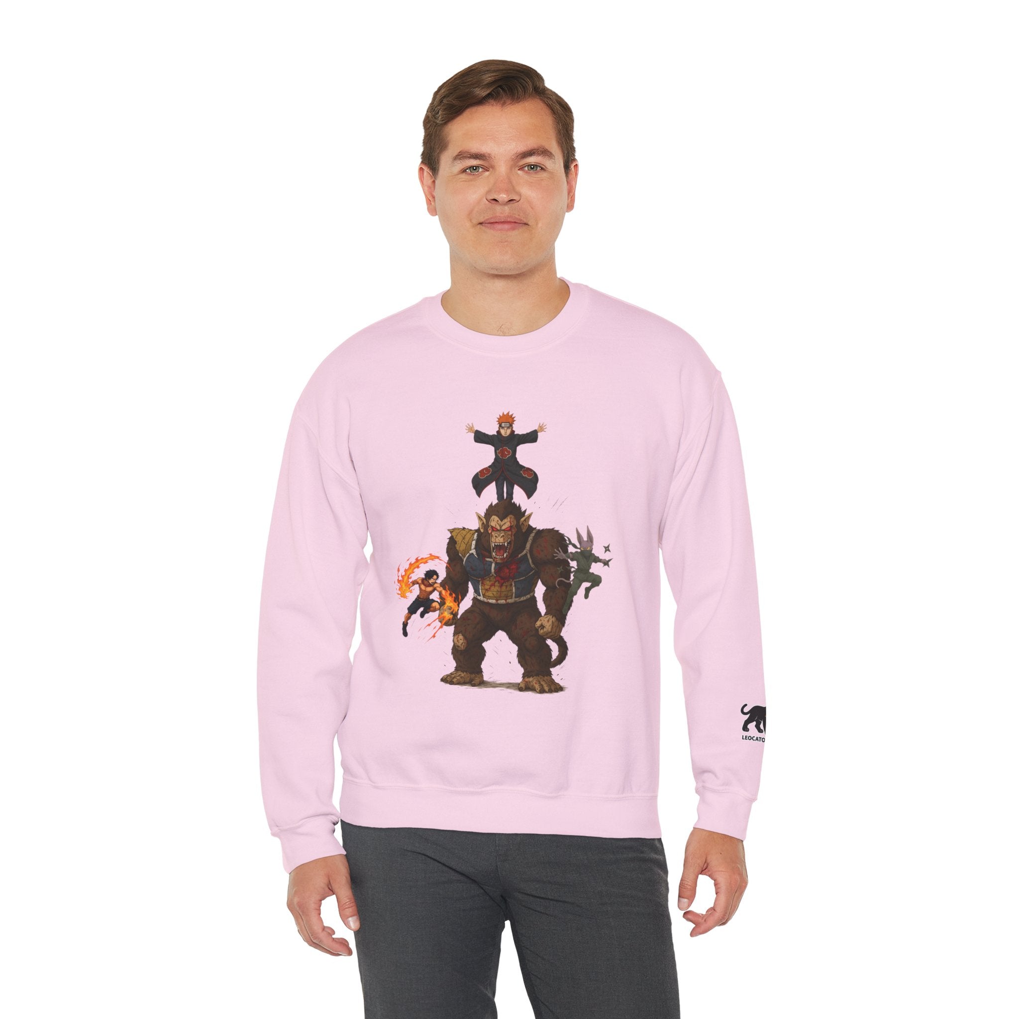 fight pain , nothing ends without pain Unisex Heavy Blend™ Crewneck Sweatshirt , high quality