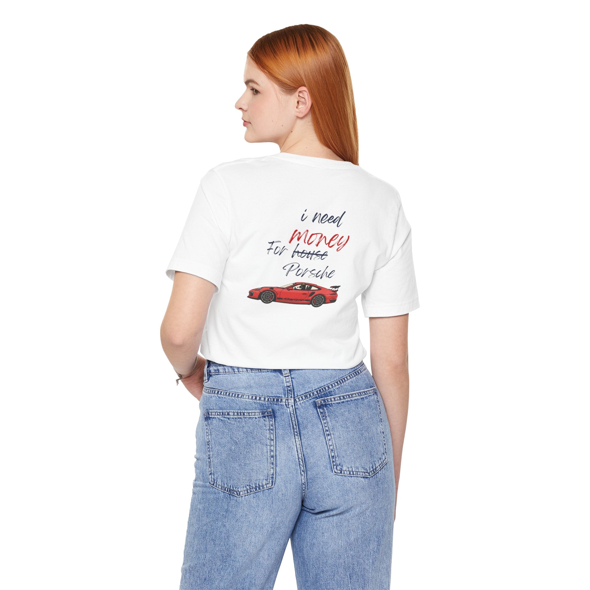need money for porsche  2 Graphic Tee, Casual Summer Shirt, Marine Life T-Shirt, Gift for Sea Lovers,  high quality