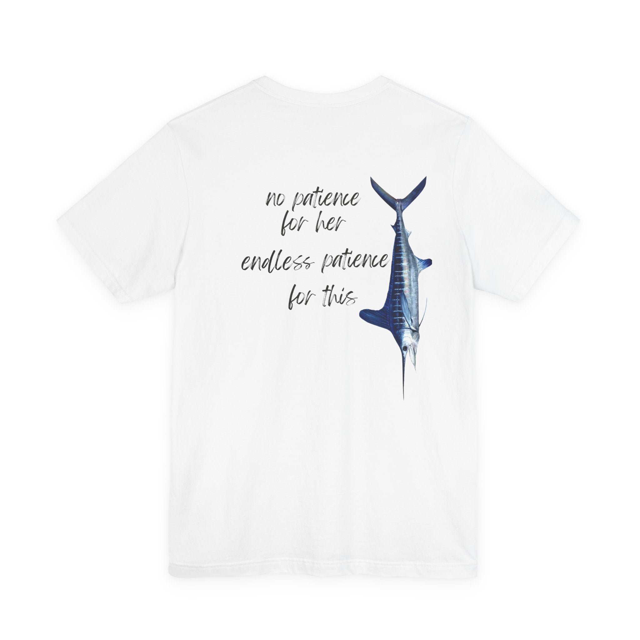 No patience for her, endless patience for this Graphic Tee, Casual Summer Shirt, Marine Life T-Shirt, Gift for Sea Lovers,  high quality