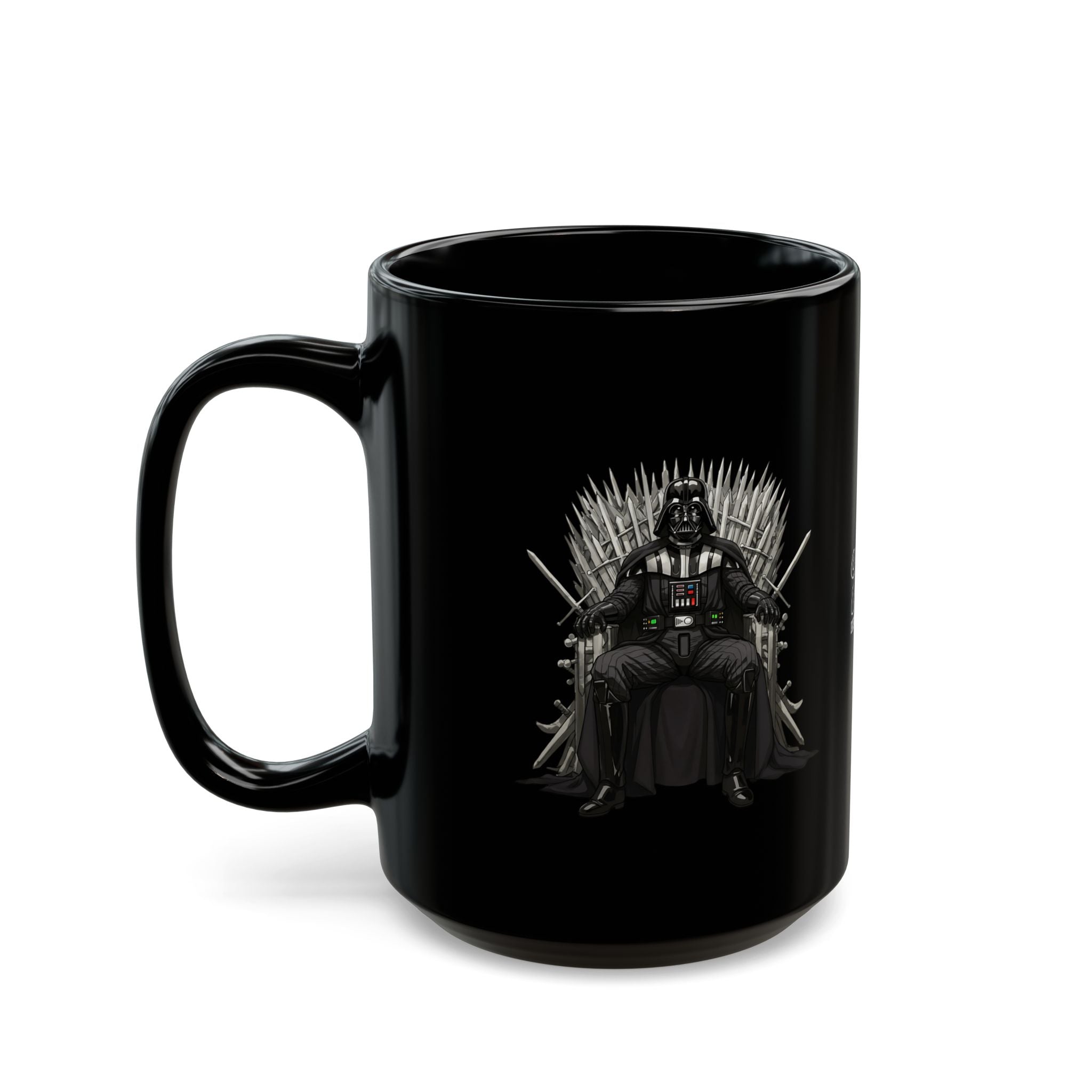lord Darth  Black Mug with Cat and Darth Vader Designs, Gift for Pop Culture Lovers, Coffee Lover's Accessory, Geeky Kitchen Decor, [...]